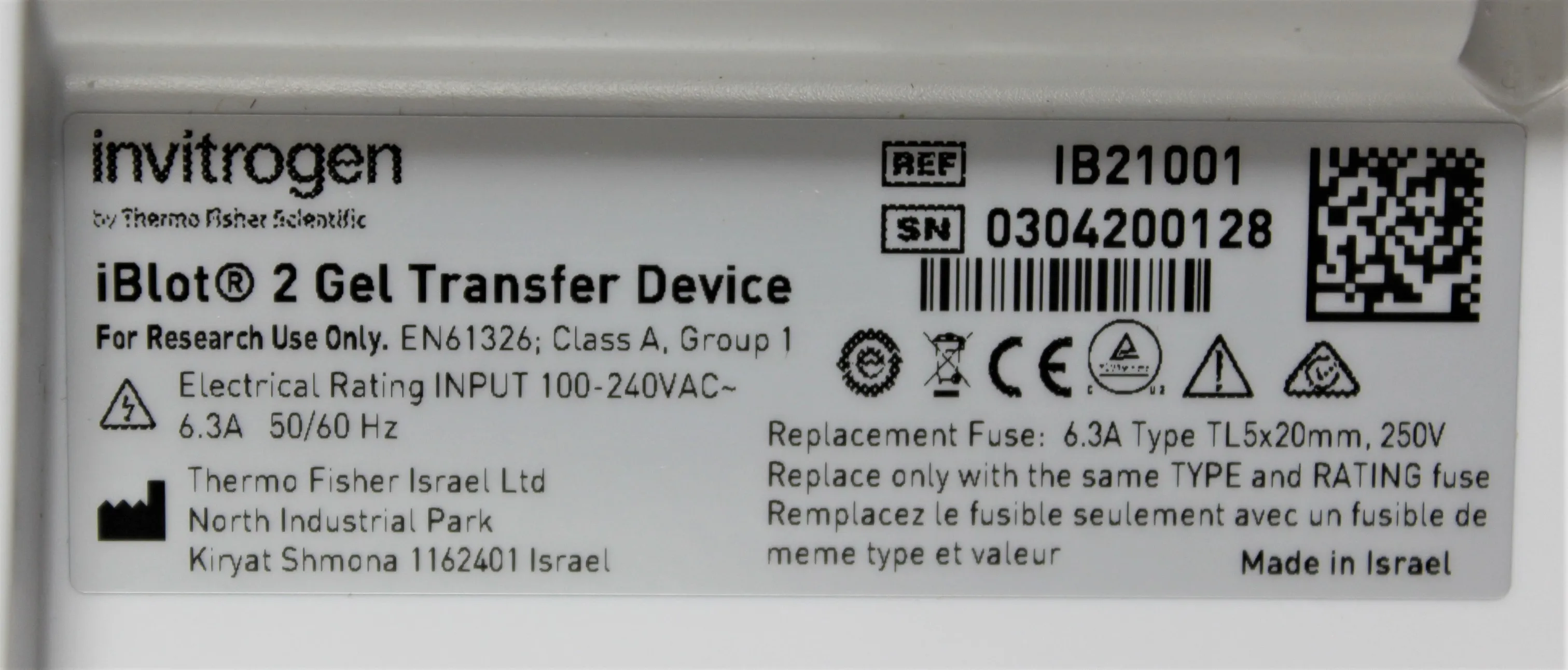 Life Technologies iBlot 2 Gel Transfer Device IB21001