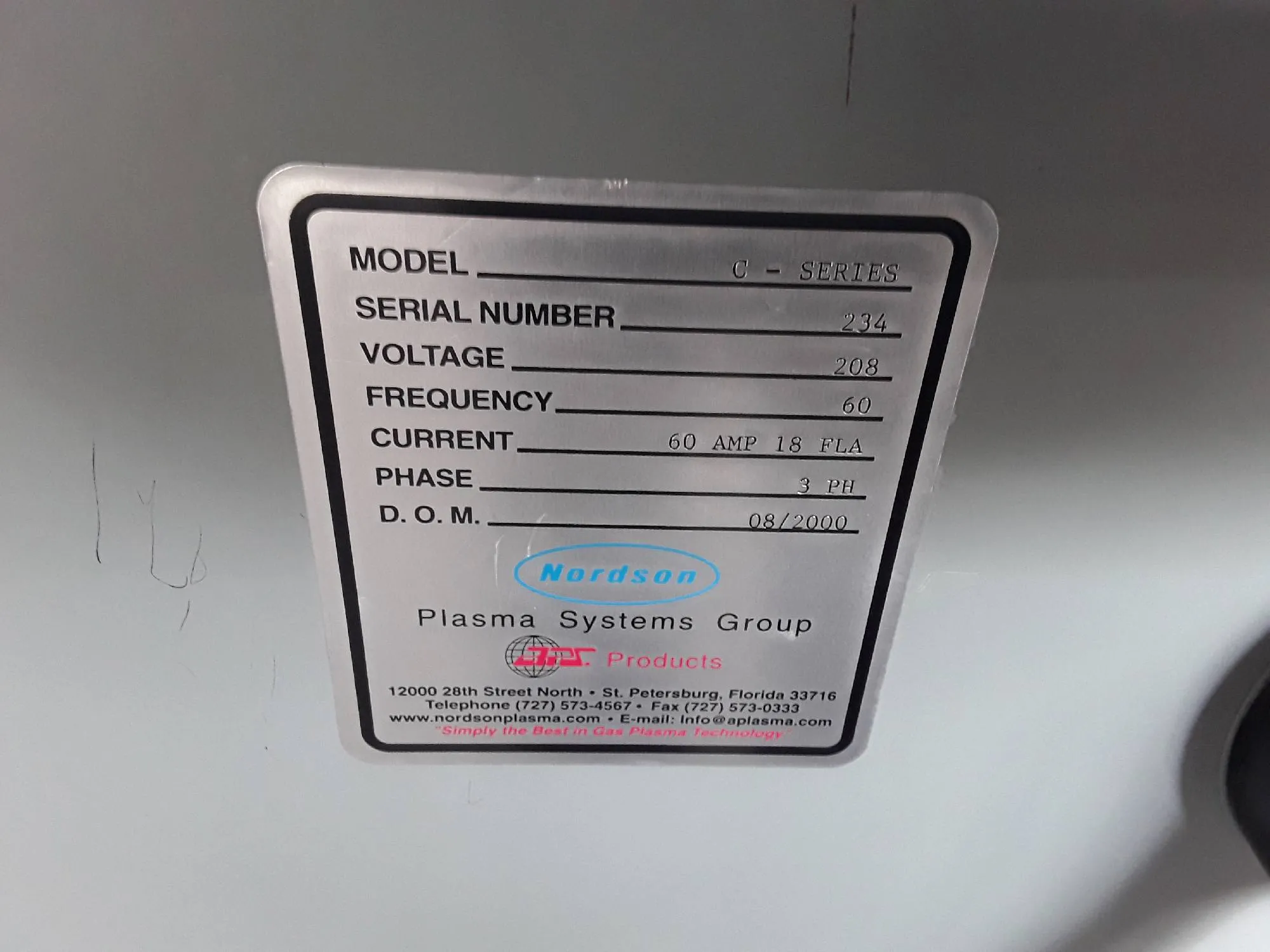 Nordson C Series N451 Plasma Treater II