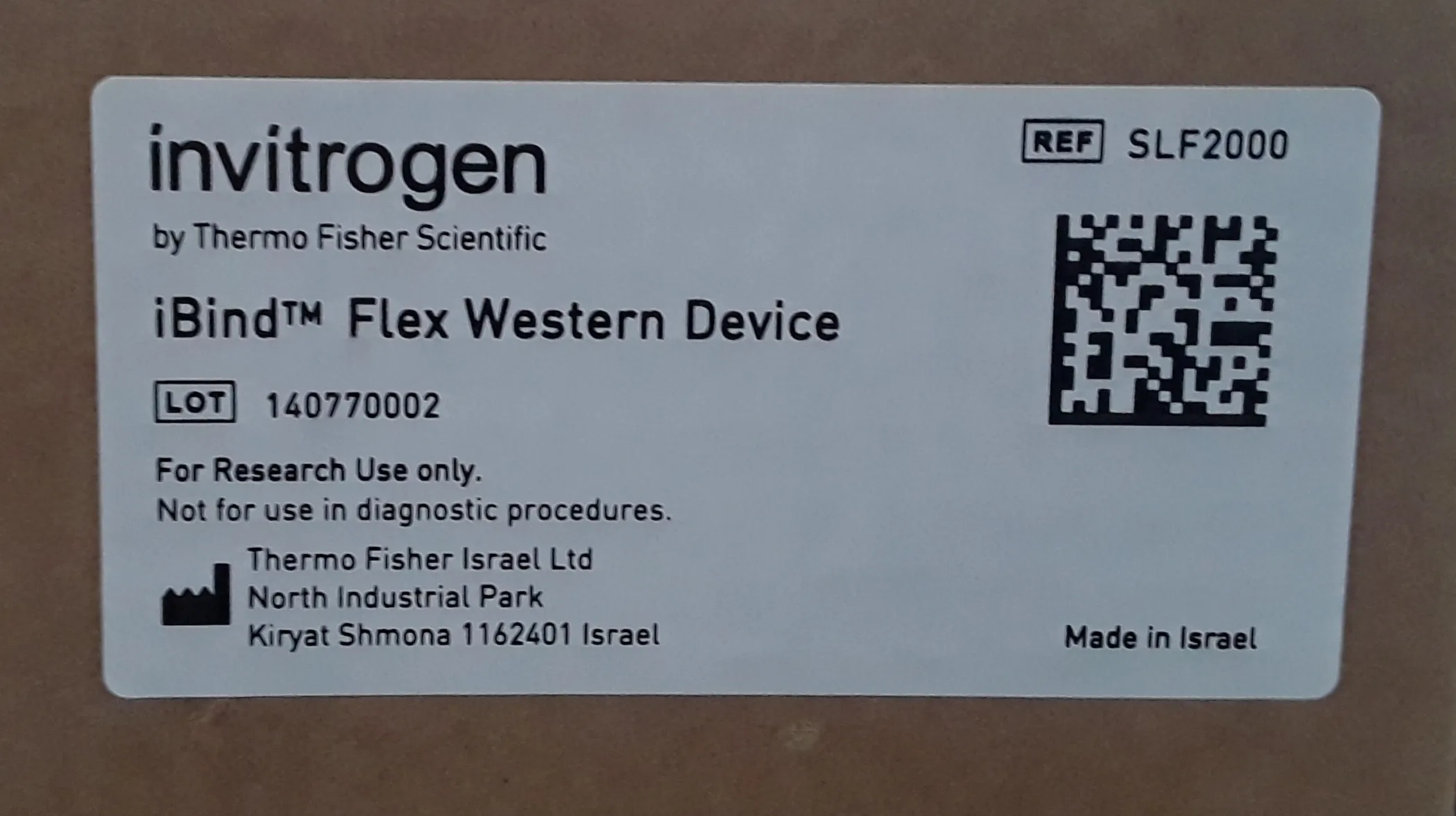 Invitrogen SLF2000 iBind Flex Western Device