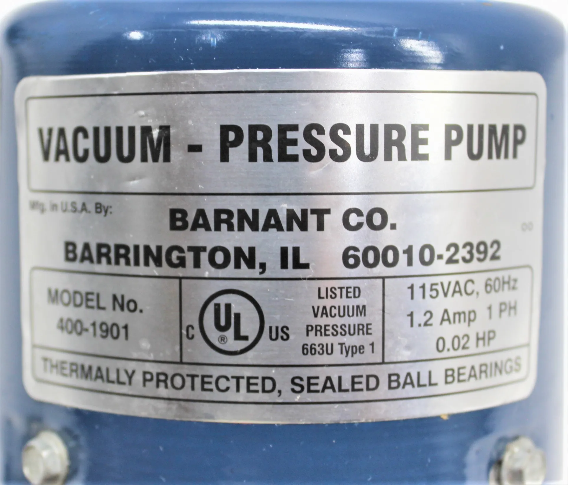 Barnant Vacuum Pressure Pump