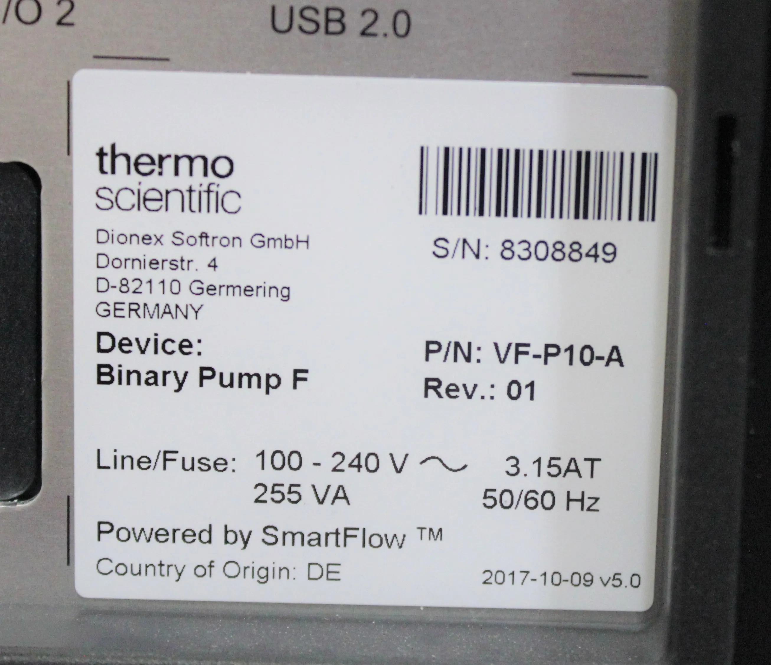 Thermo Fisher Vanquish Binary Pump F VF-P10-A