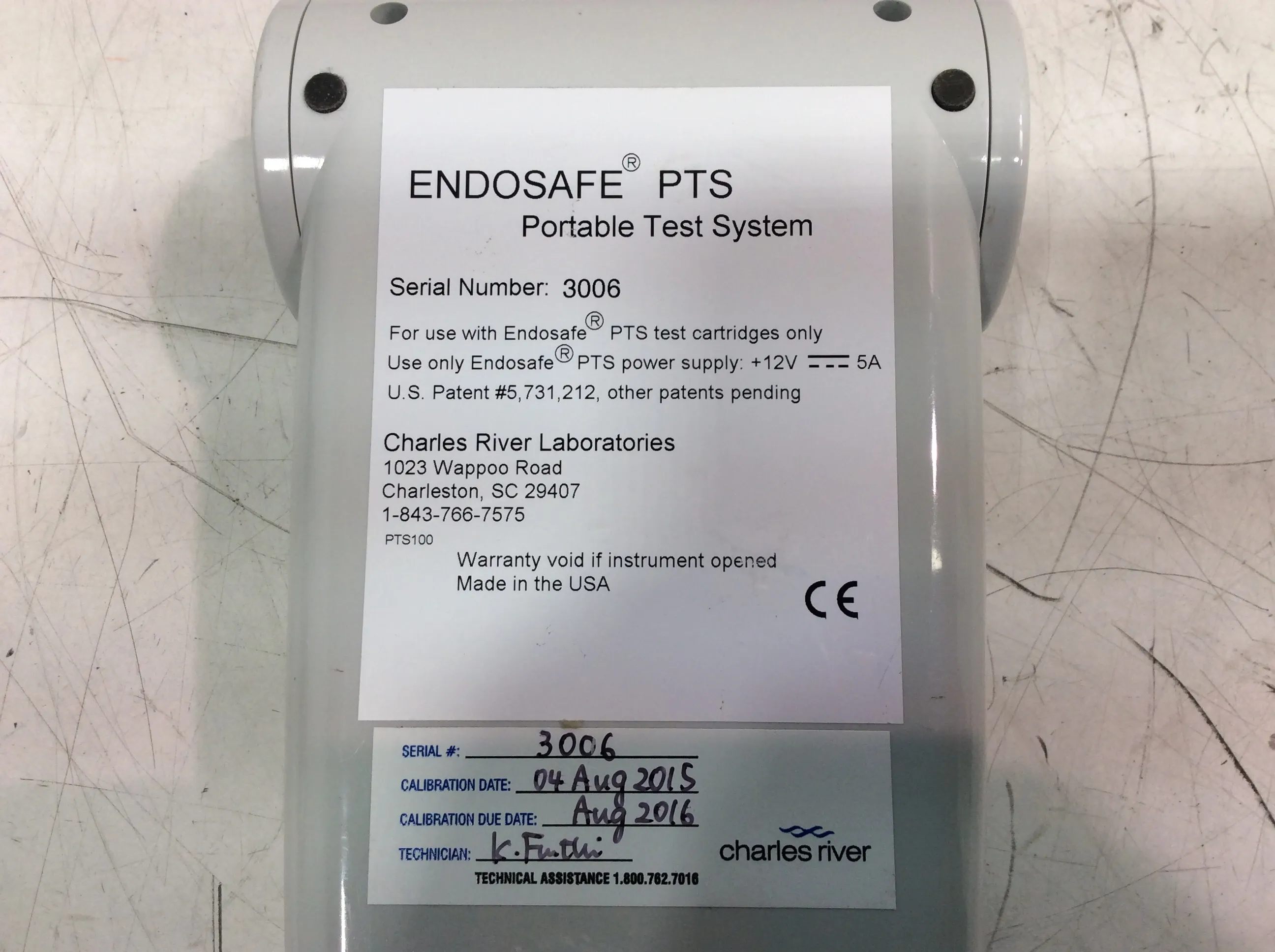 Charles River Endosafe PTS Endotoxing Testing System - Used Bioanalyzer for Sale