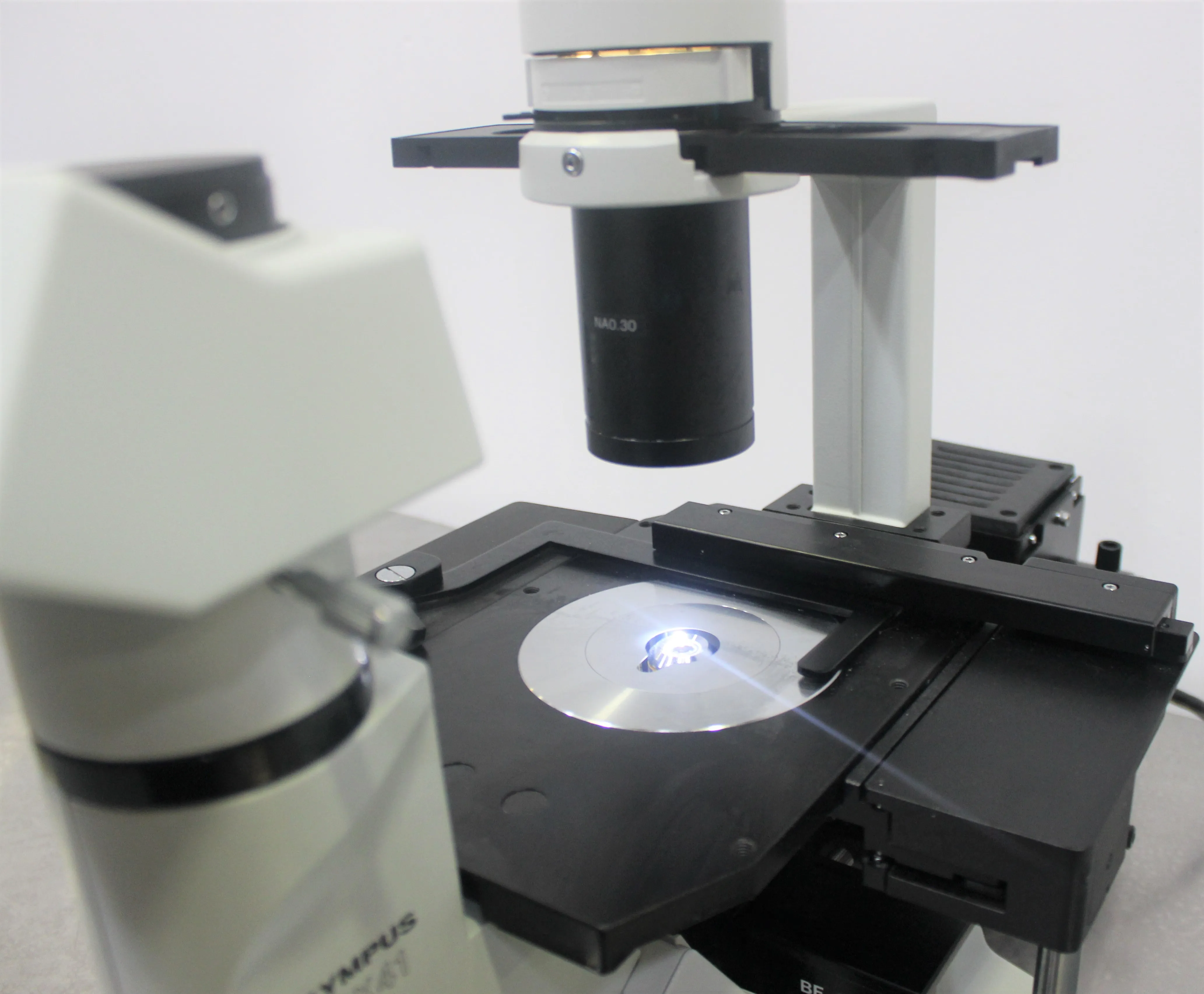 Olympus CKX41SF/ U-RFLT50-100 Inverted Microscope with Fluorescence Imaging System