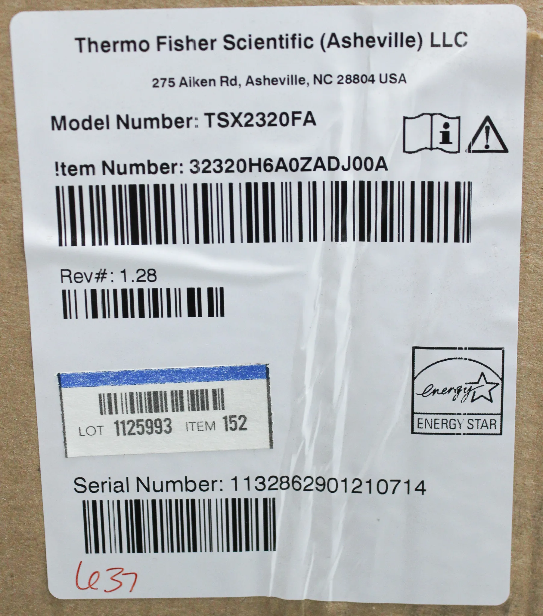 Thermo Scientific TSX2320FA High Performance Lab Freezer