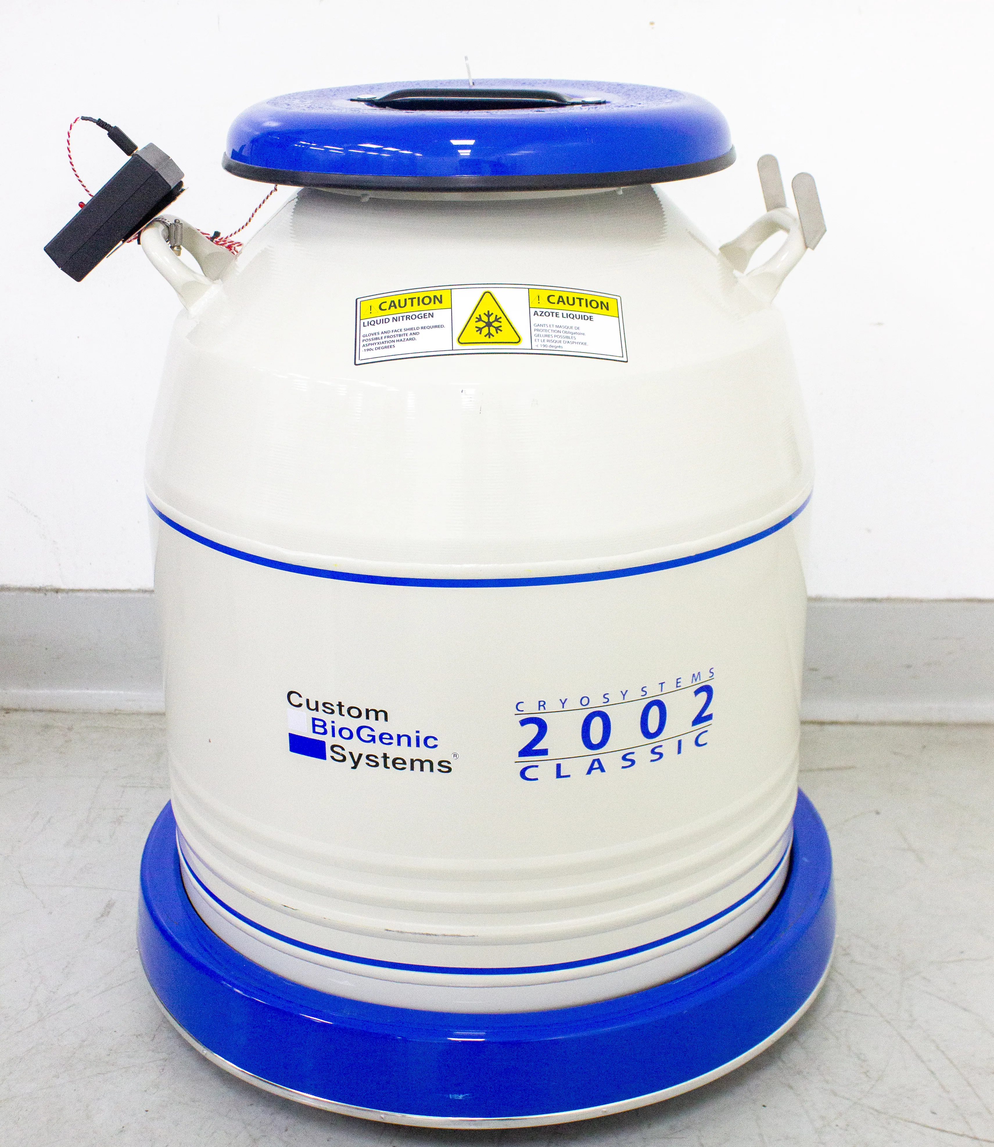 Custom BioGenic, CB202B Cryopreservation Storage System with BAT-1B LN2 Alarm, 71 Liter