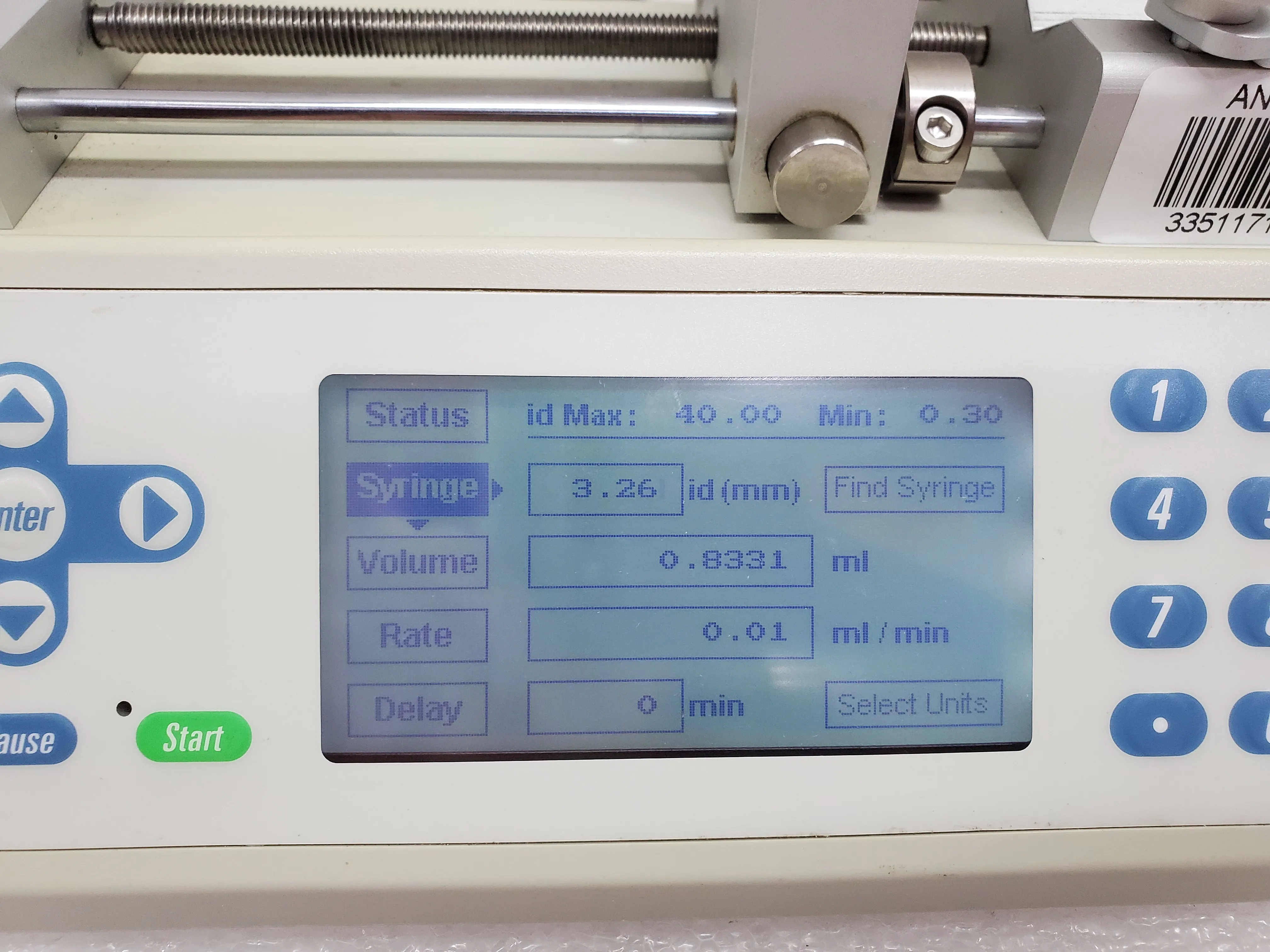 Chemyx Fusion 100T Syringe Pump