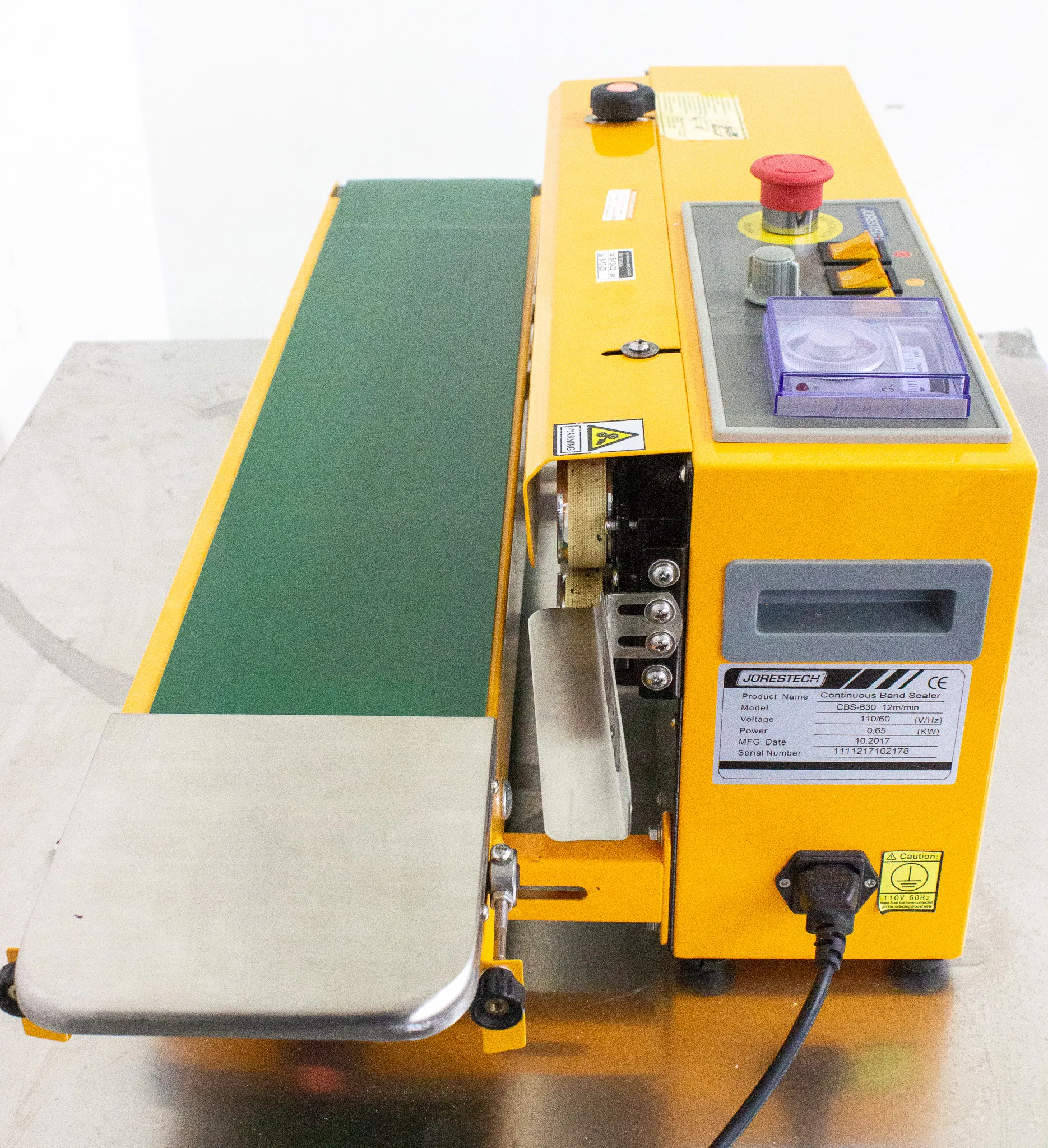 Jorestech Continuous Band Sealer Model CBS-630