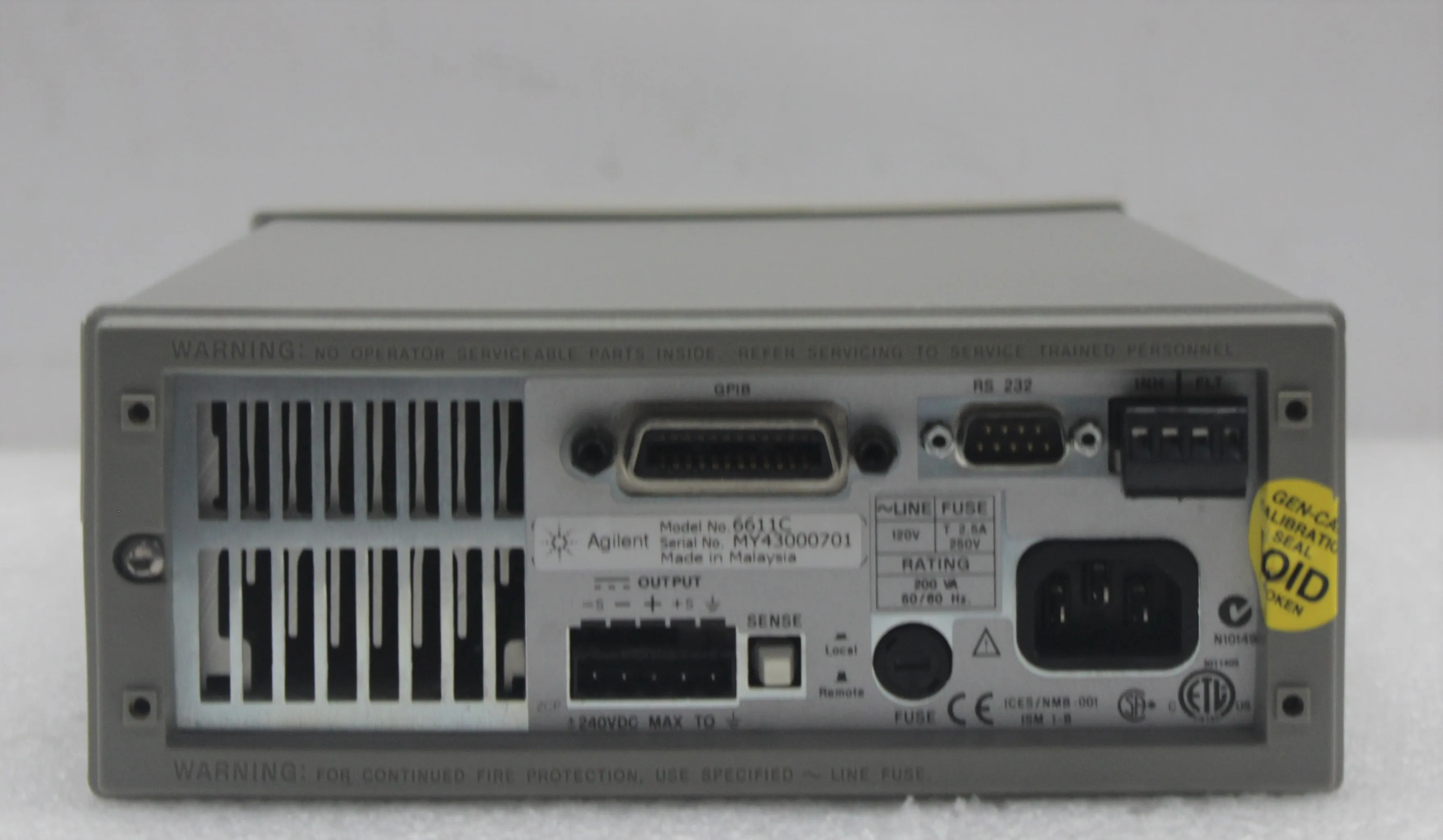 Agilent 6611C DC Power Supply - Precision Measurement Equipment