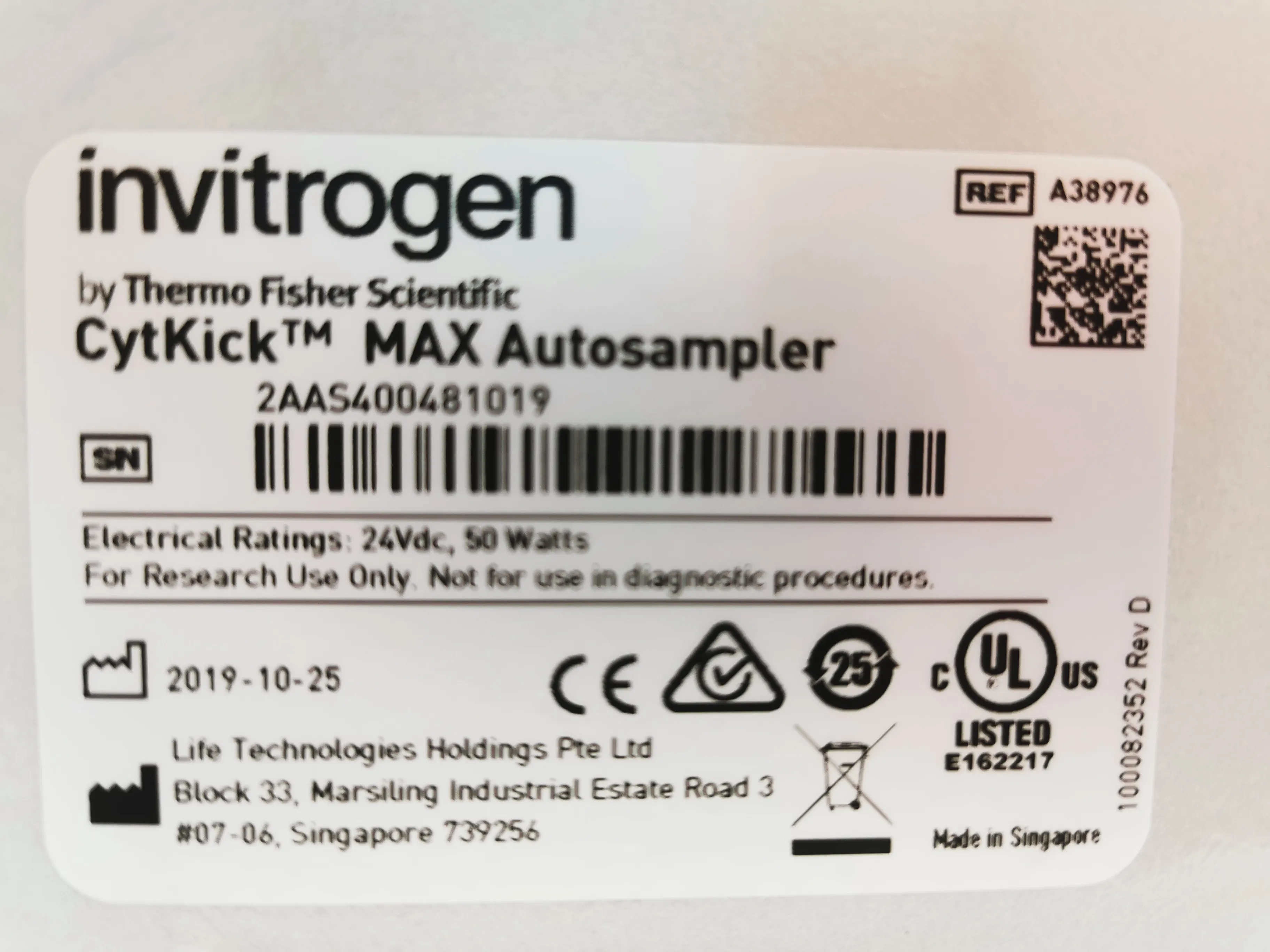 Invitrogen CytKick MAX Autosampler