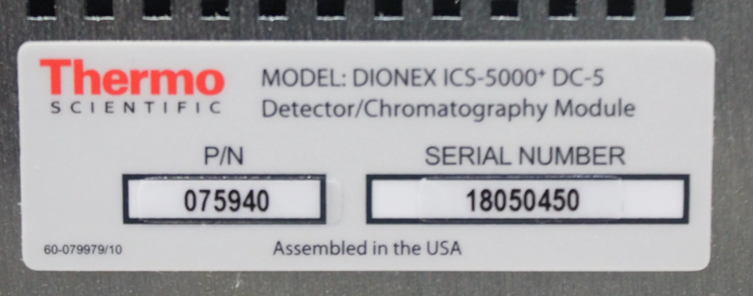 Thermo Fisher DC-5 Chromatography Detector