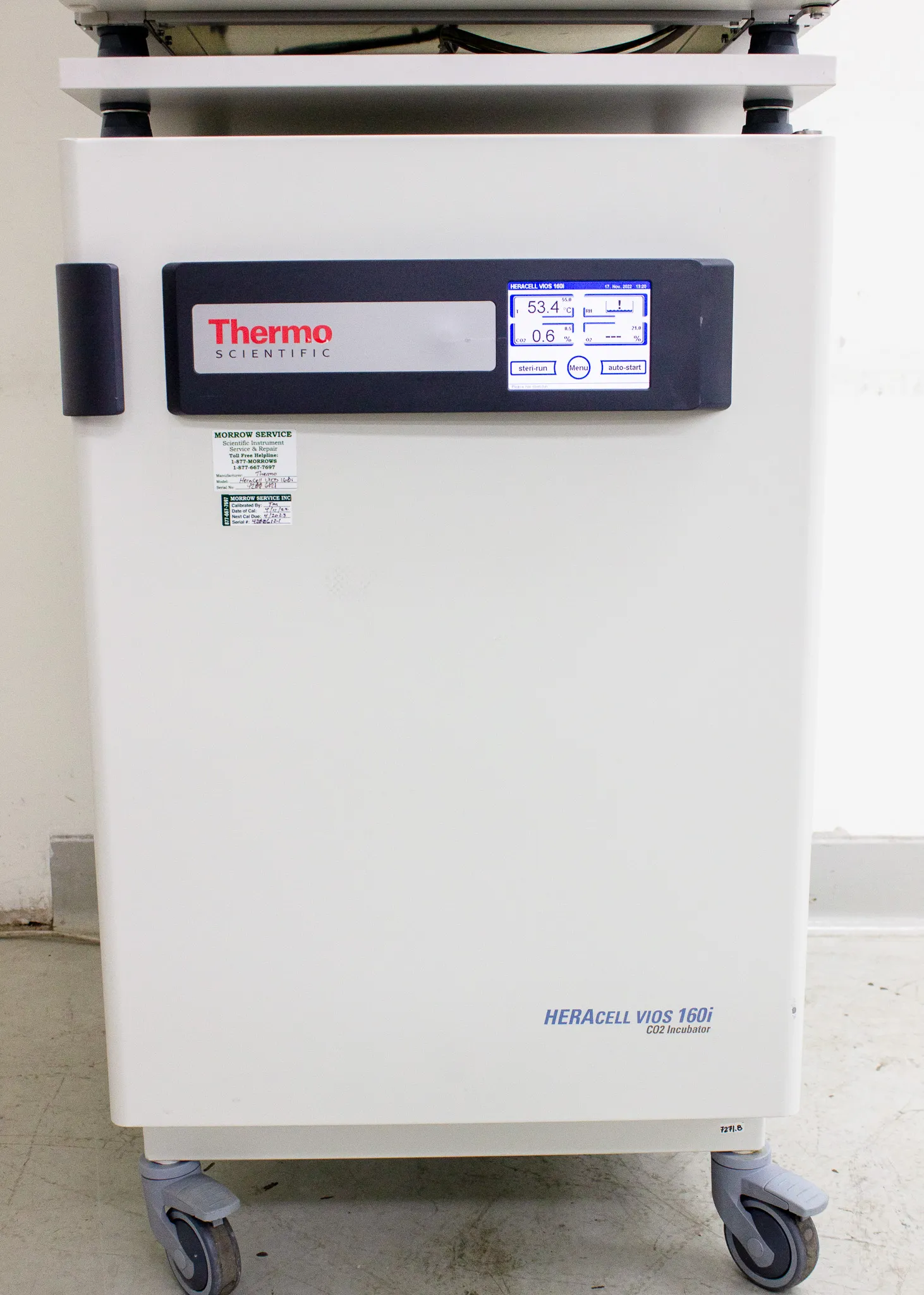 Thermo HERAcell Vios 160i Dual Chamber Double Stack CO2 Incubator 51030410