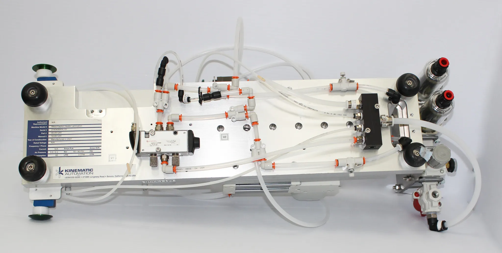 Kinematic Automation Mesa Kapton Heater Lamination