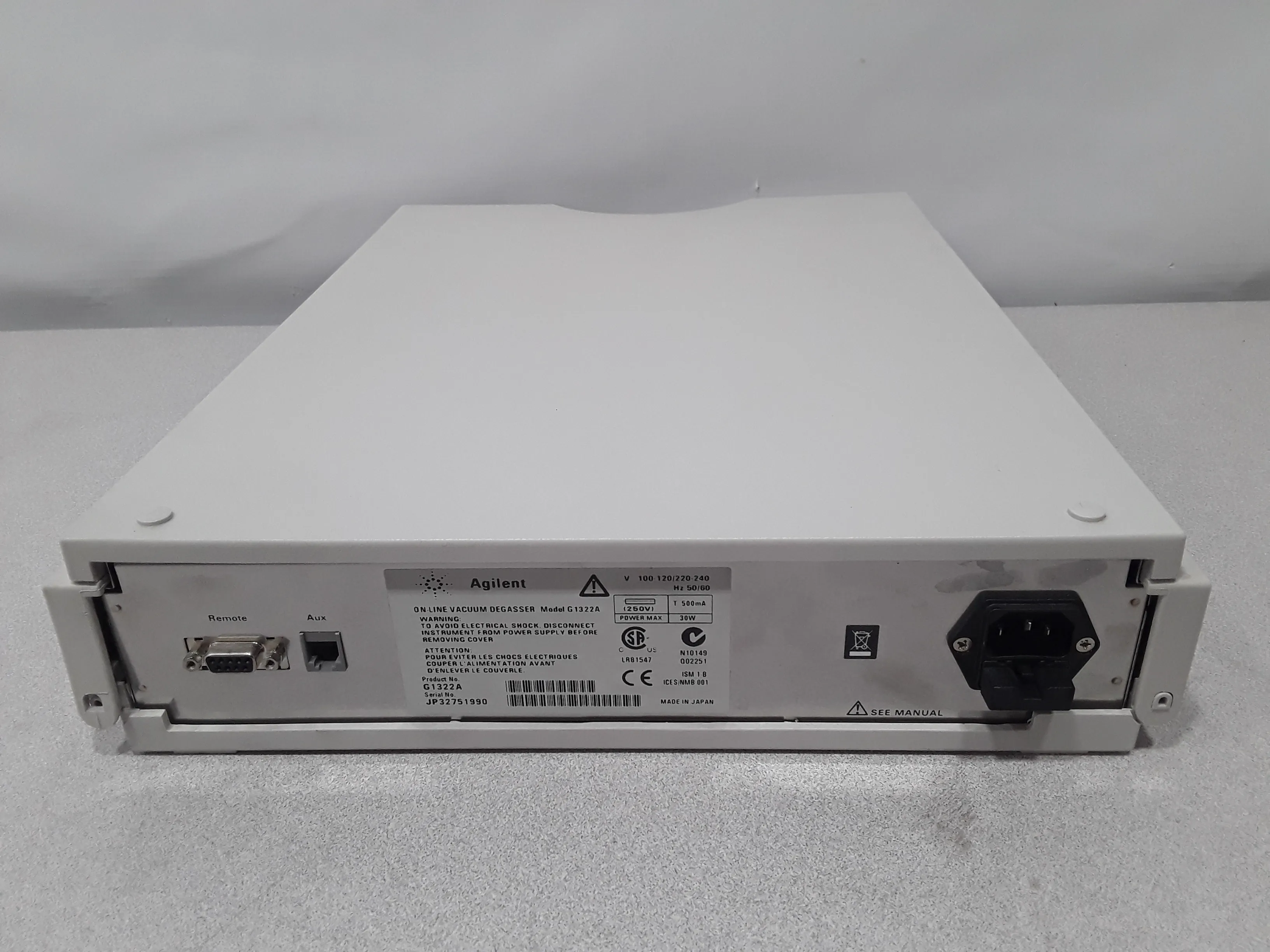 Agilent G1322A Degasser 1100 Series HPLC Solvent Degasser G1322A Used