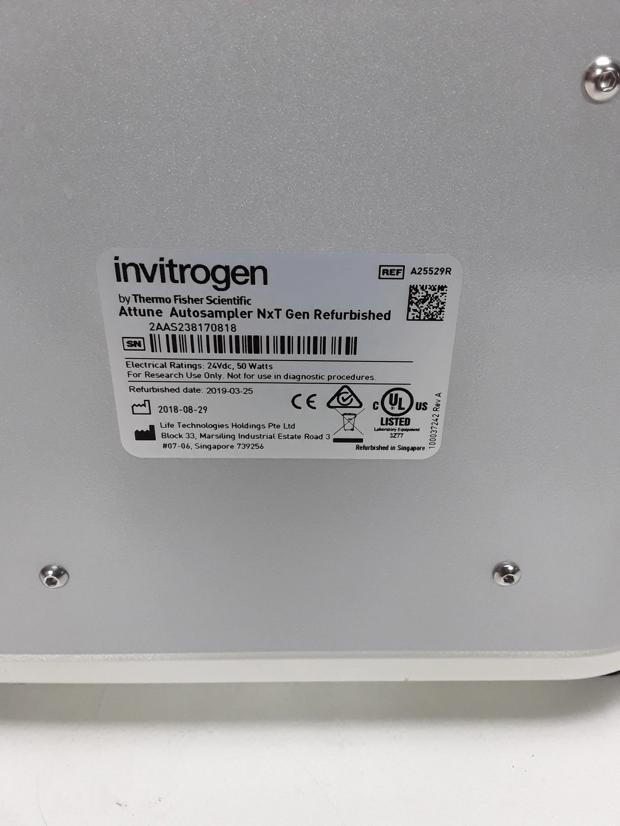 Invitrogen Attune NxT Gen Autosampler #A25529R