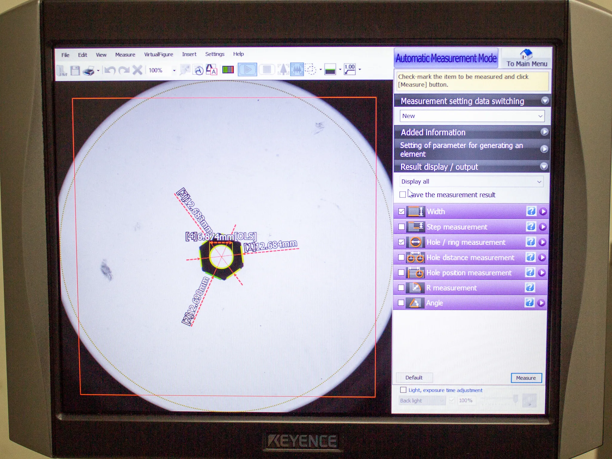 Keyence IM Series Image Dimension Measurement System IM-6025 w/ Controller