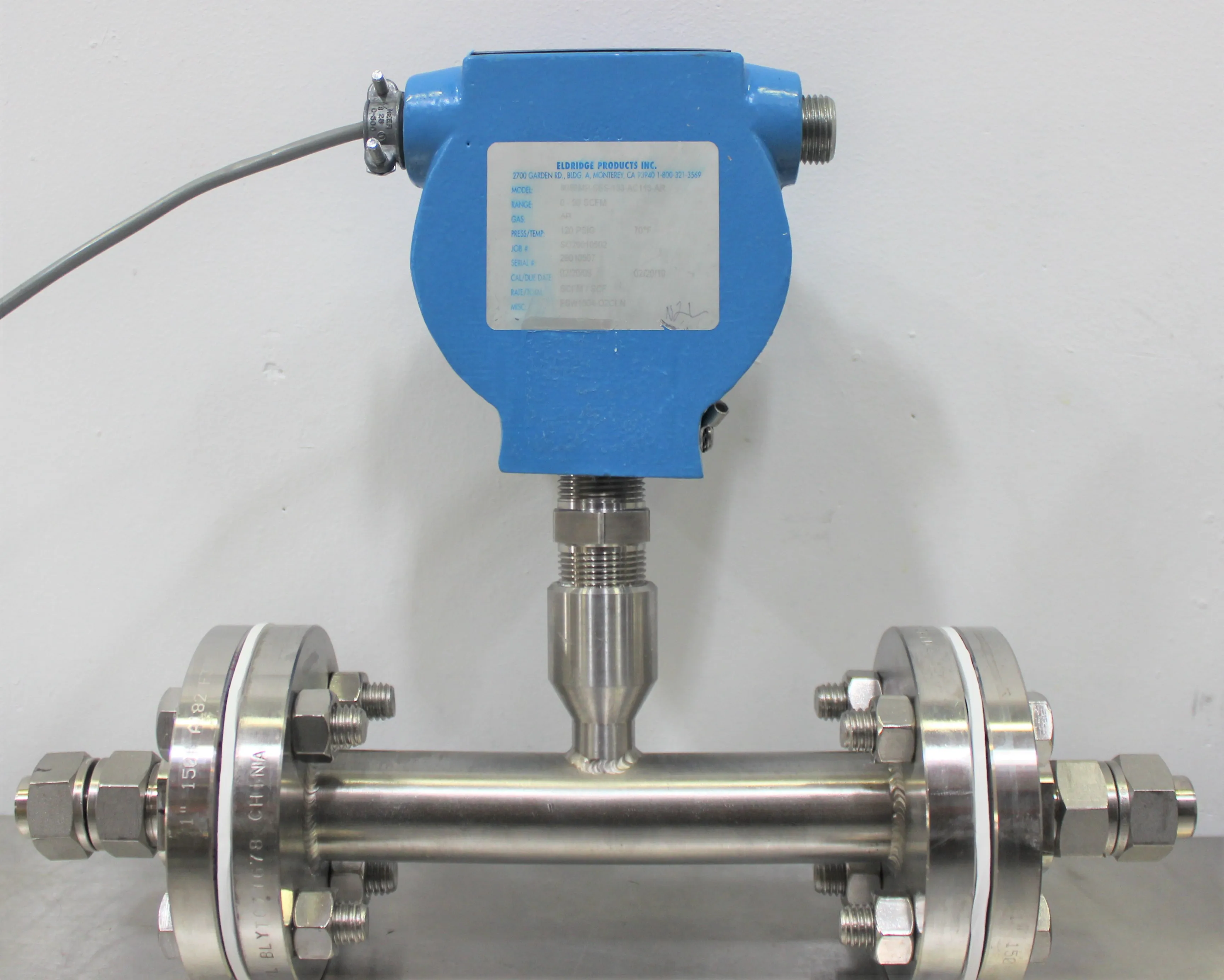 EPI 8089MP-SSS-133-AC115-AR Thermal Mass Flow Meter with LCD Display