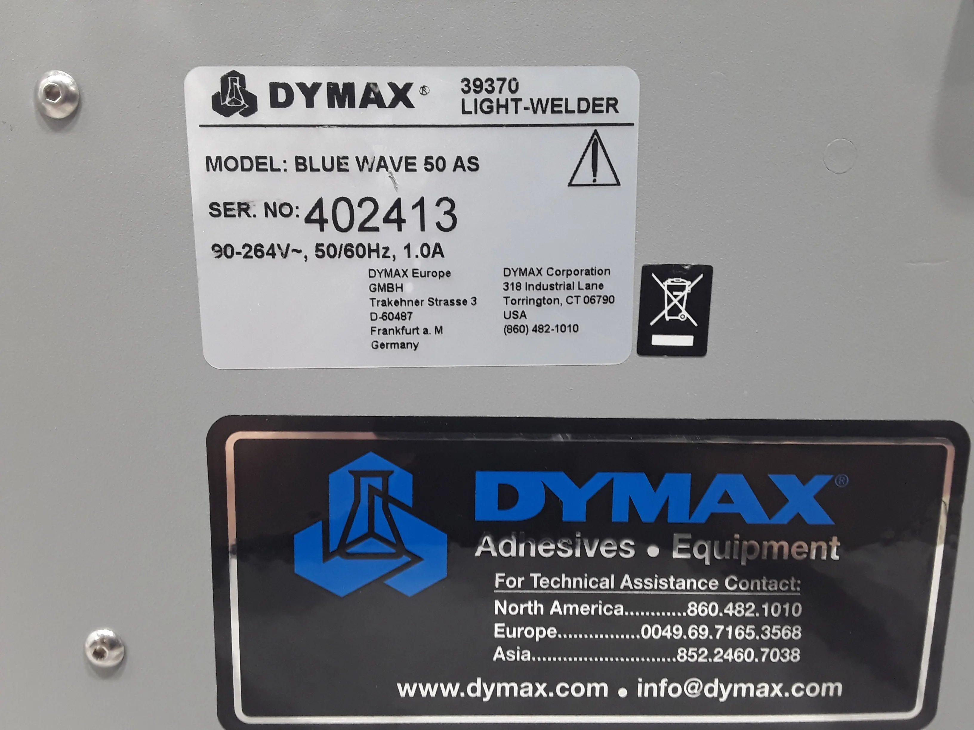 DYMAX BlueWave 50 AS UV Light Curing Spot Lamp