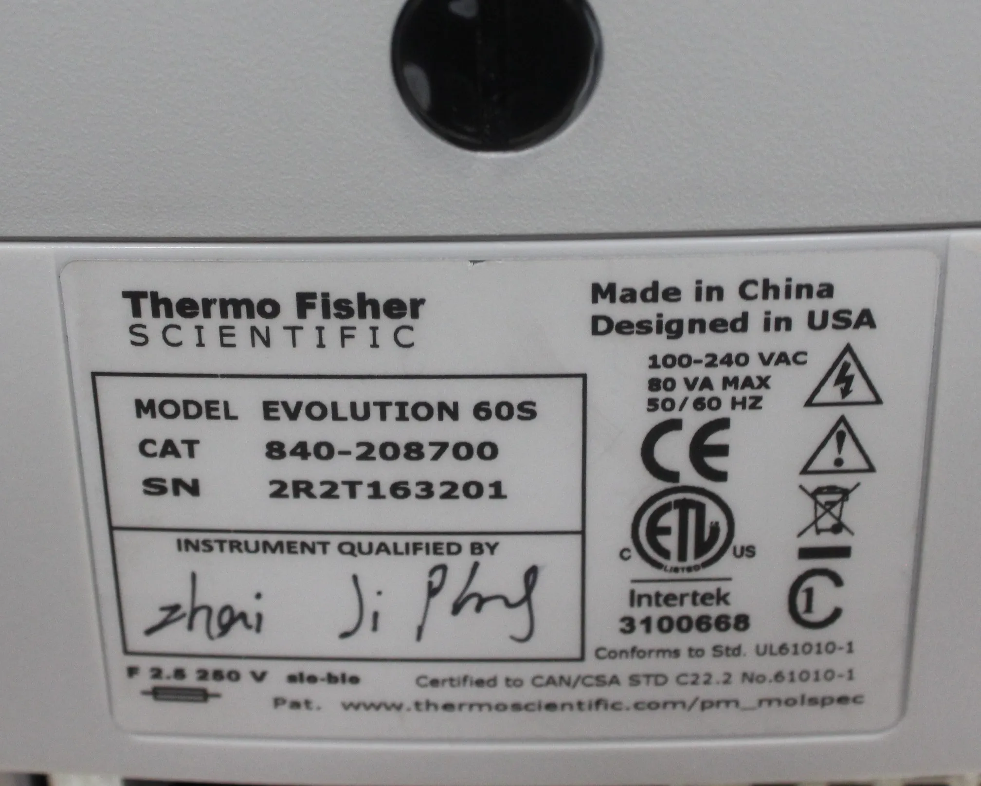 Thermo Fisher Evolution 60S UV-Visible Spectrophotometer