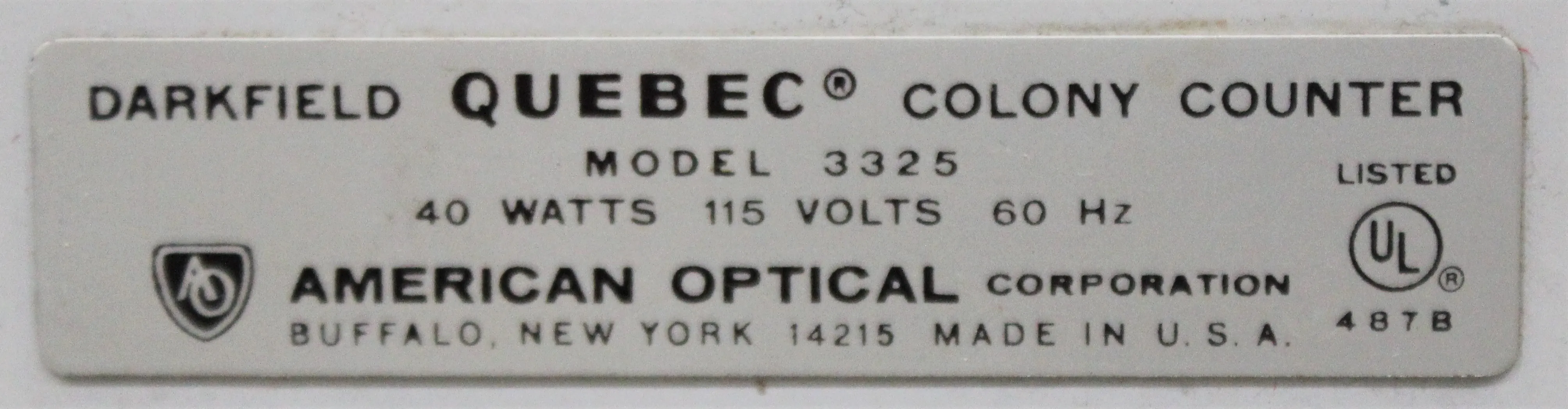 American Optical Colony Counter Model 3325