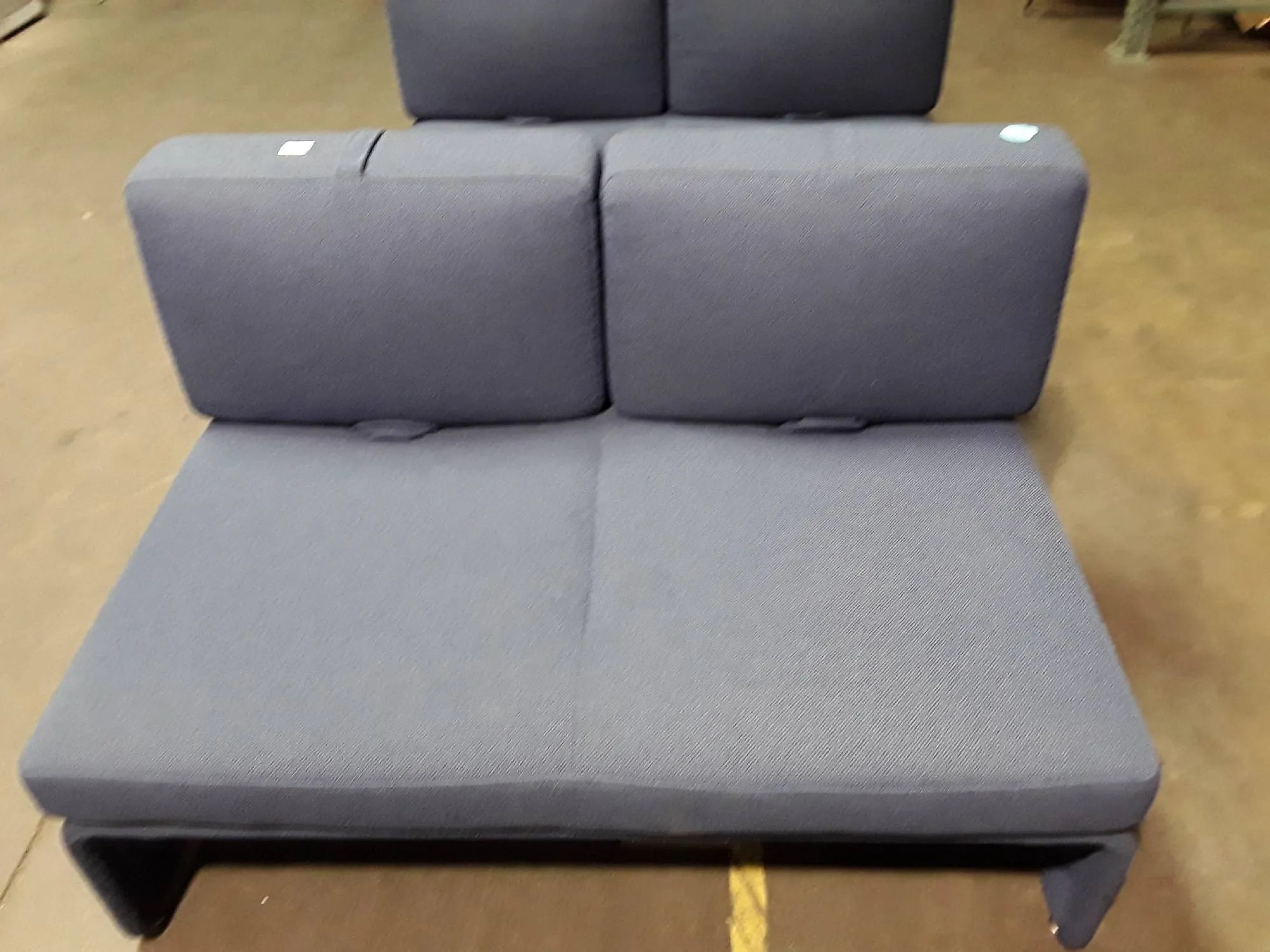 Used Lab Bench - Dark Blue 2-Seater Couch