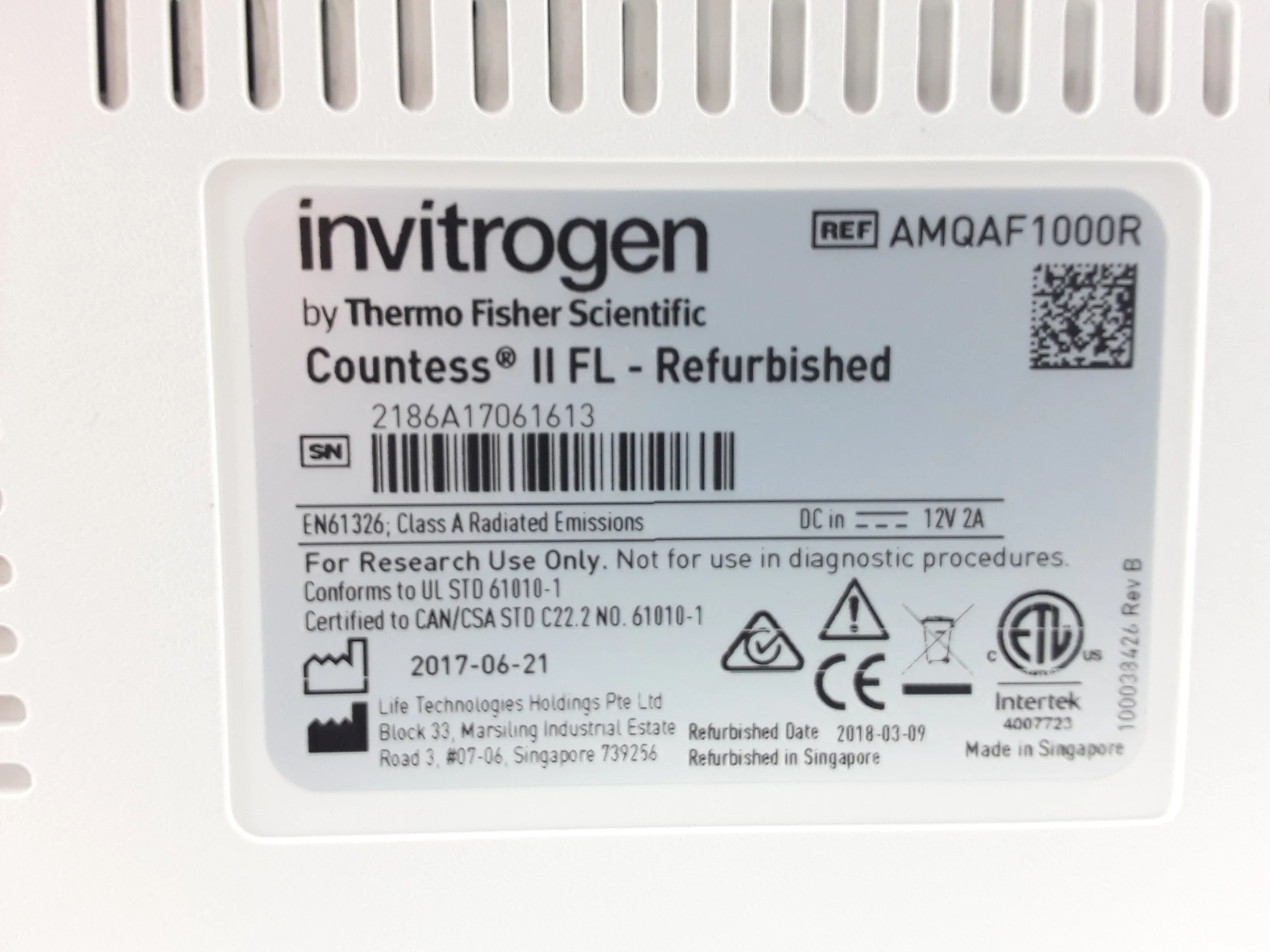 Invitrogen Countess II FL Automated Cell Counter