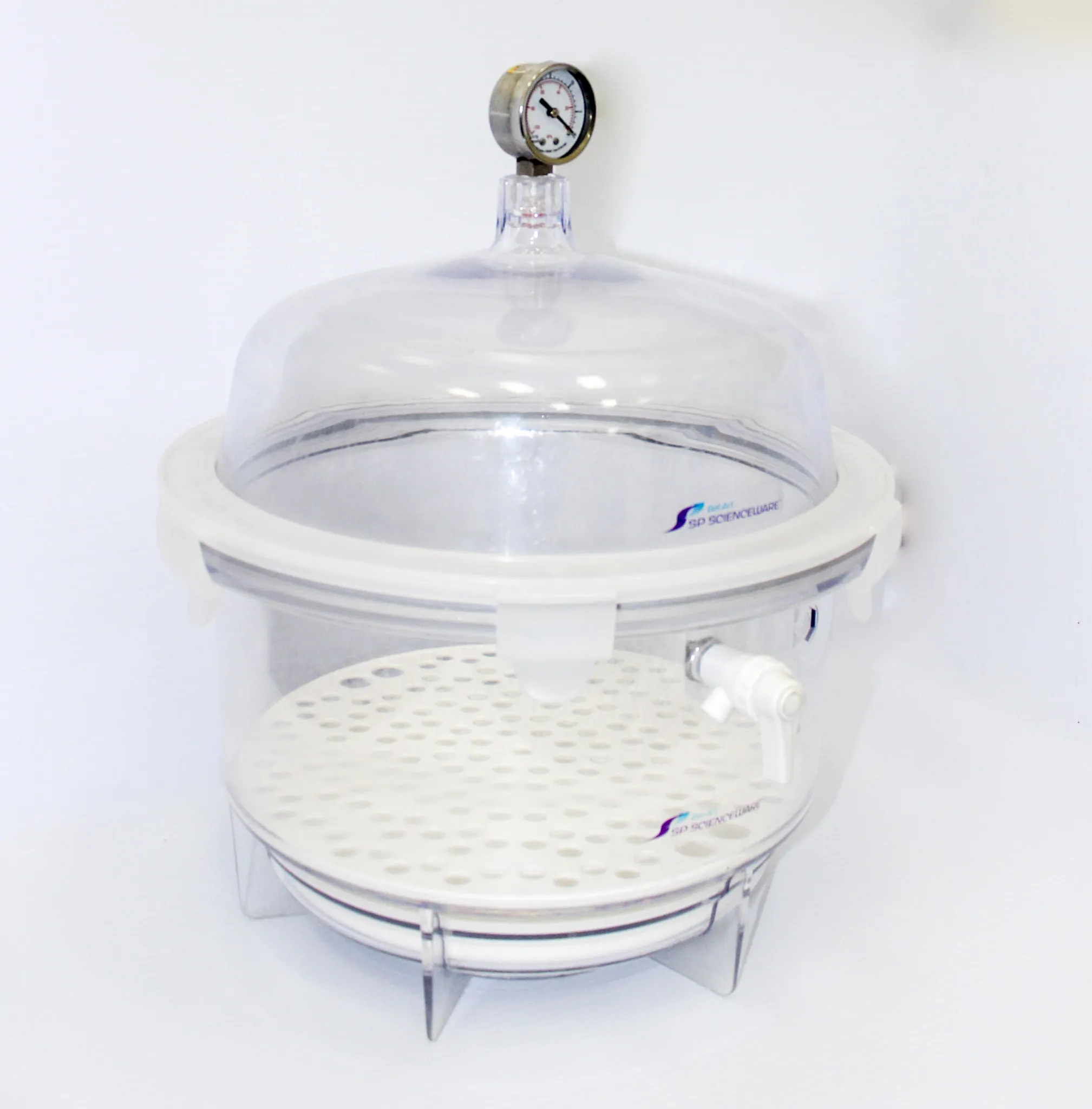 Bel-Art SP Scienceware F42400-2221 Round Vacuum Desiccator, 10L