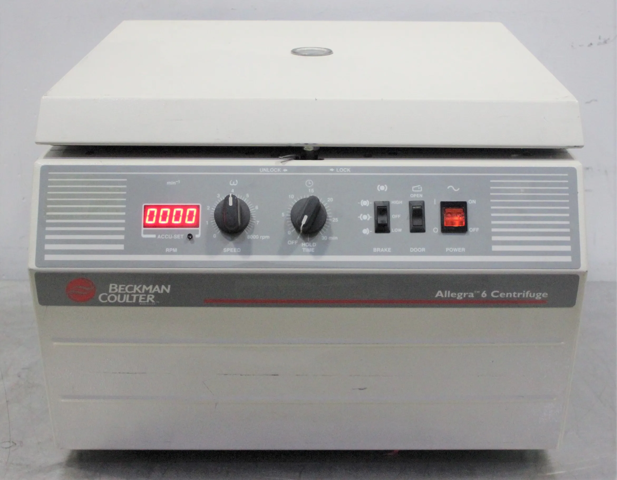 Beckman Coulter Allegra 6 Centrifuge with Swing Bucket Rotor