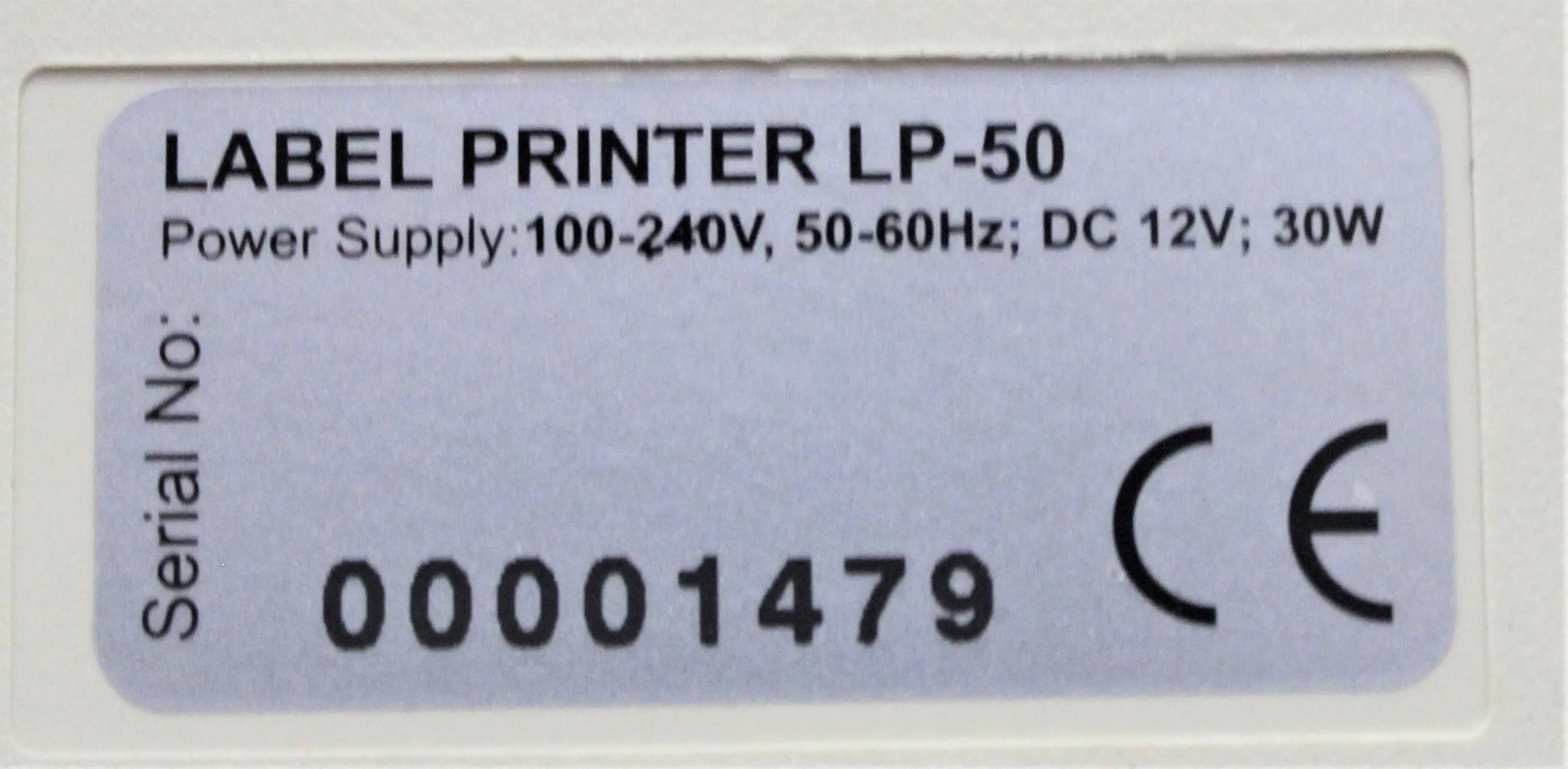 Used CAS Label Printer LP-50, 30-Day Warranty