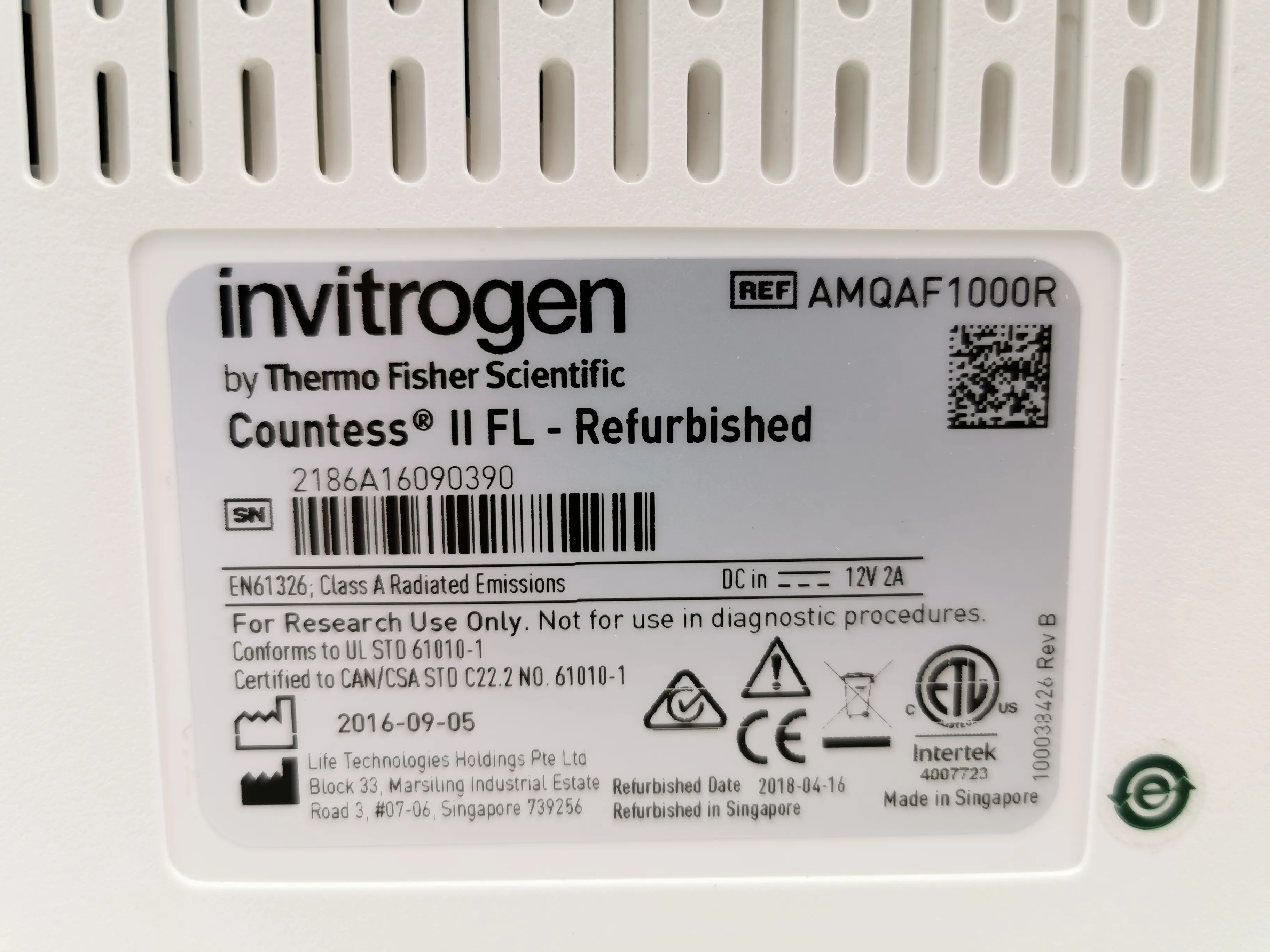 Invitrogen Countess II FL Automated Cell Counter