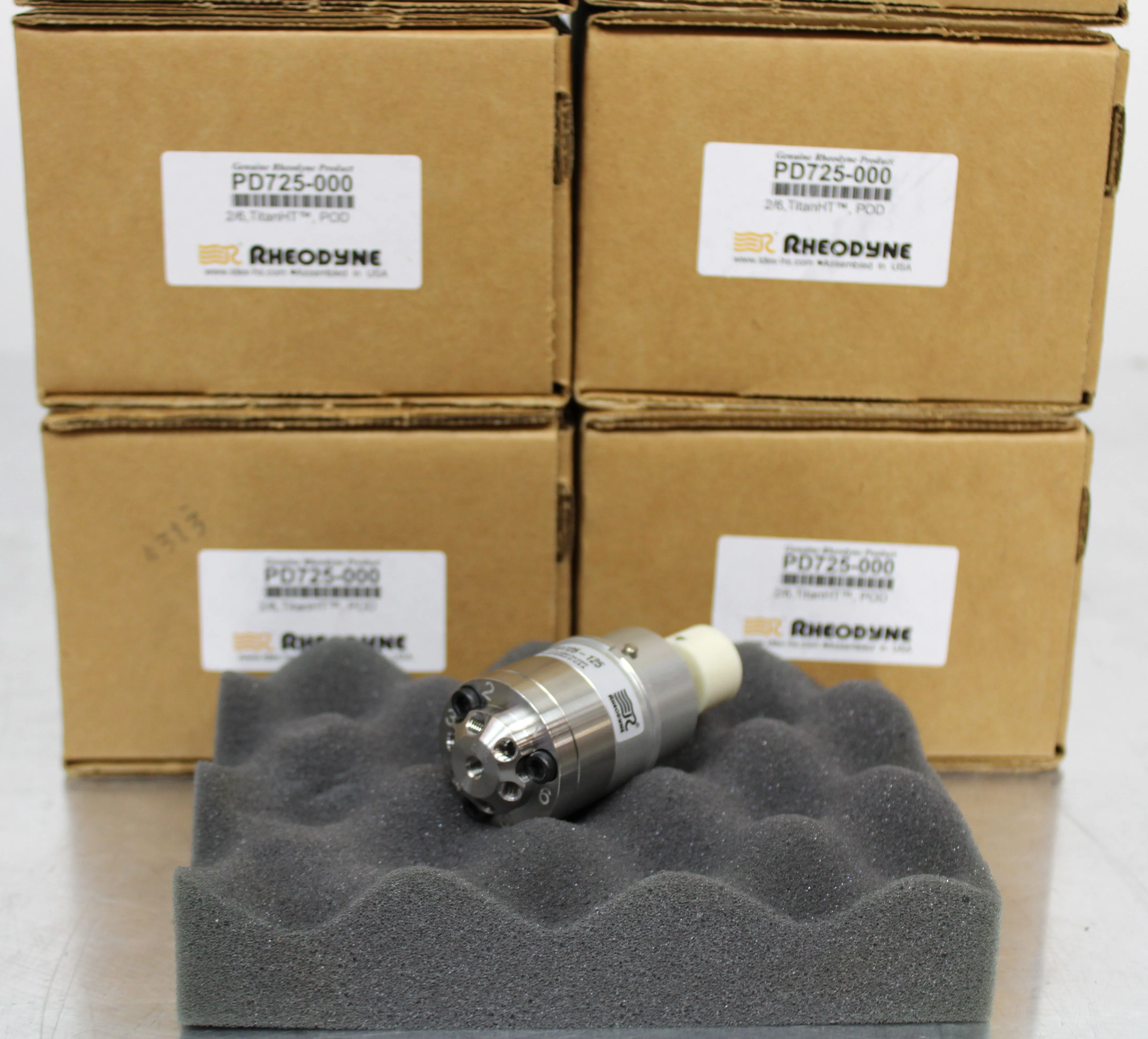 Rheodyne TitanHT Ultra-High Pressure Fluidic Valves6-Port PD725-125 6/7 TitanHT POD SS HPLC / FPLC / GC / CE Accessory