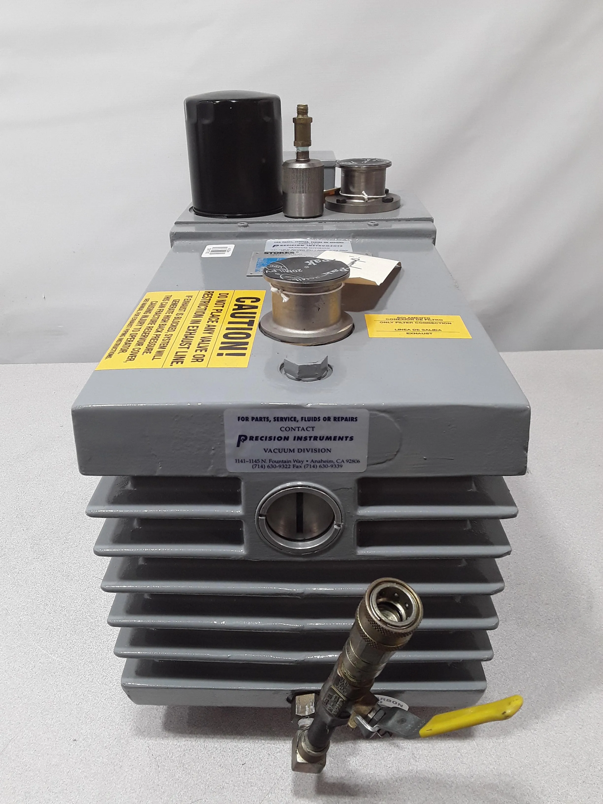 Stokes Vacuum Microvane 023-4 55CFM Pump W/ Reed Type Exhaust Valve 3HP/ 1740RPM