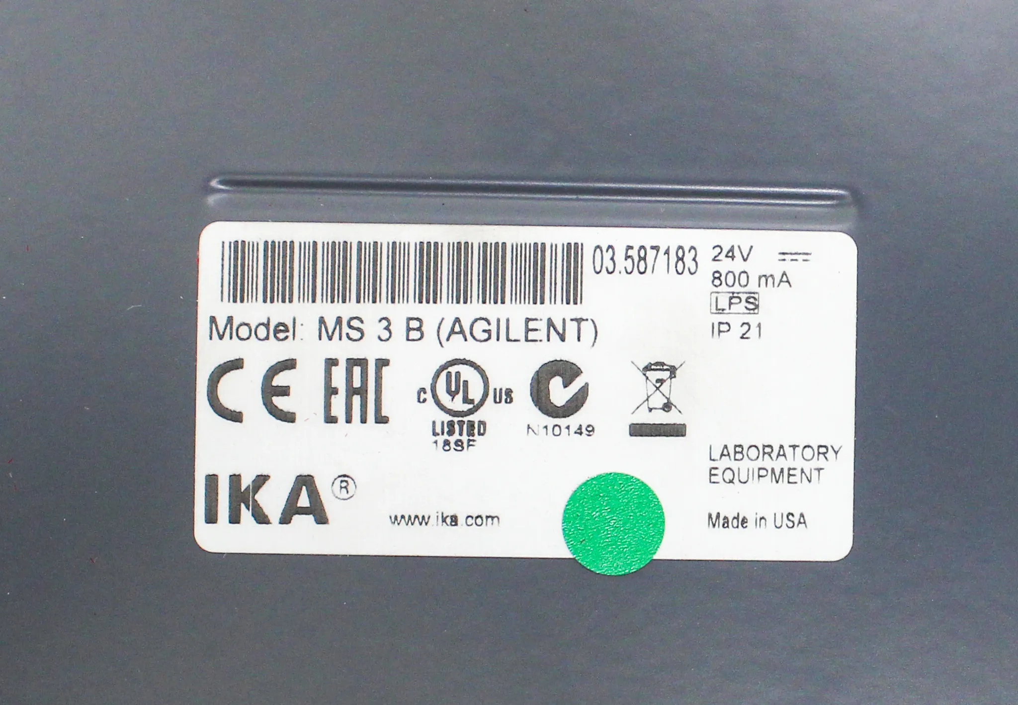 IKA Shaker/Vortexer MS3 (Agilent)