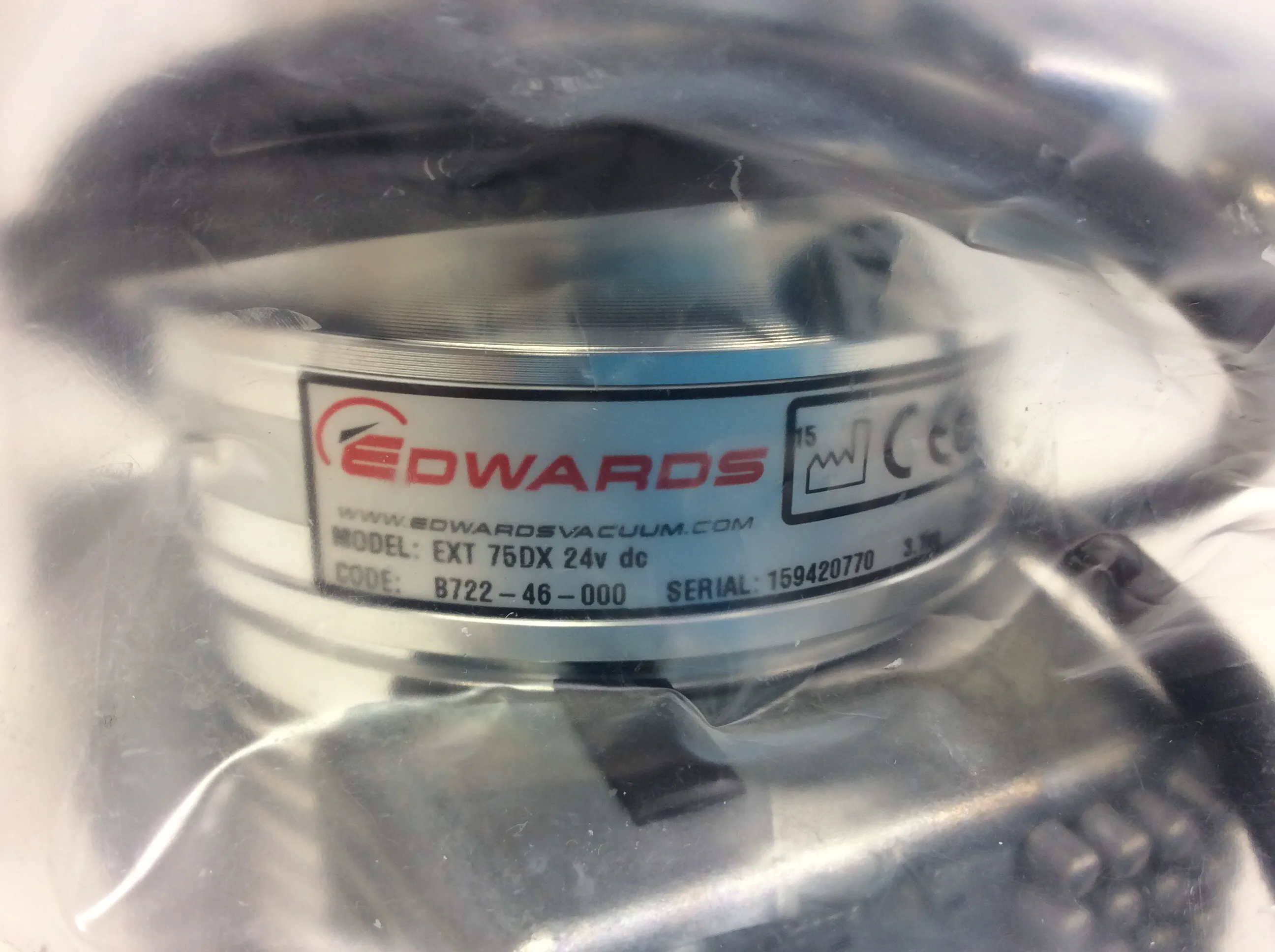 Edwards EXT 75DX 24V Turbo Molecular High Vacuum Pump