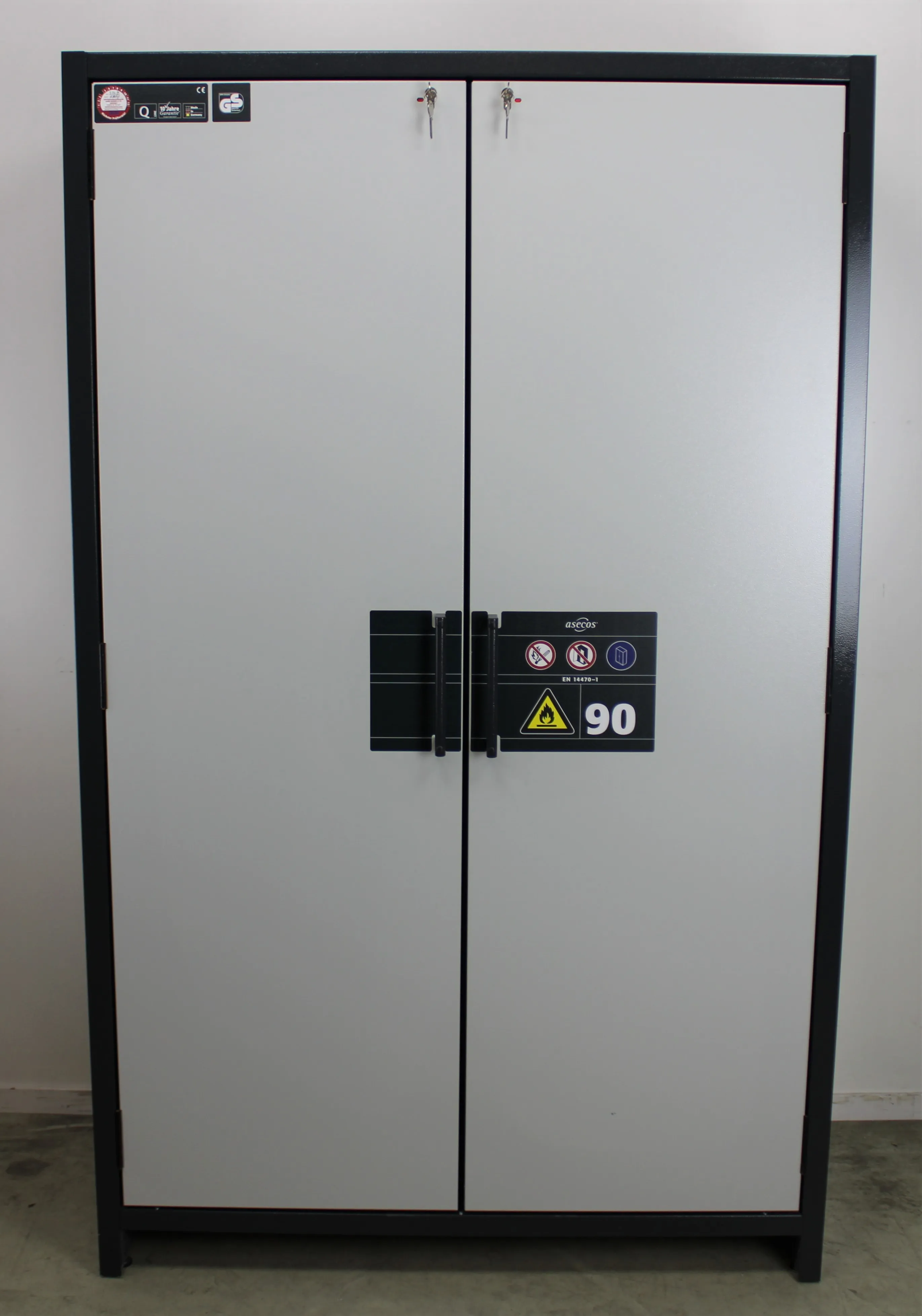 Denios Fire Resistant Safety Cabinet Q90.195.120 3 Shelfs