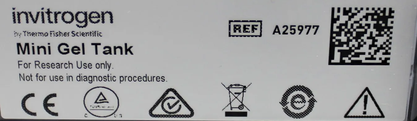 Invitrogen A25977 Mini Gel Tank Electrophoresis Power Supply