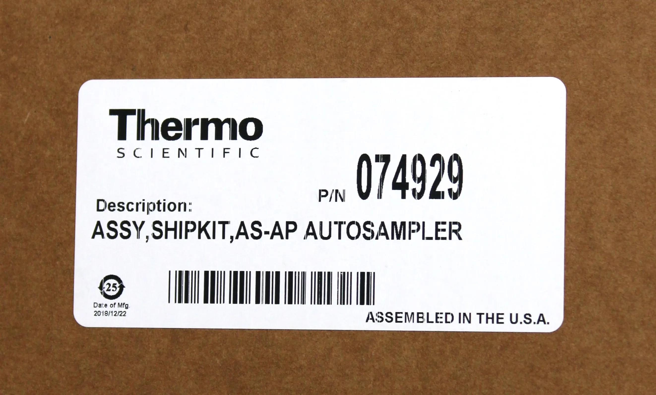 Thermo Scientific Dionex AS-AP Autosampler 074925