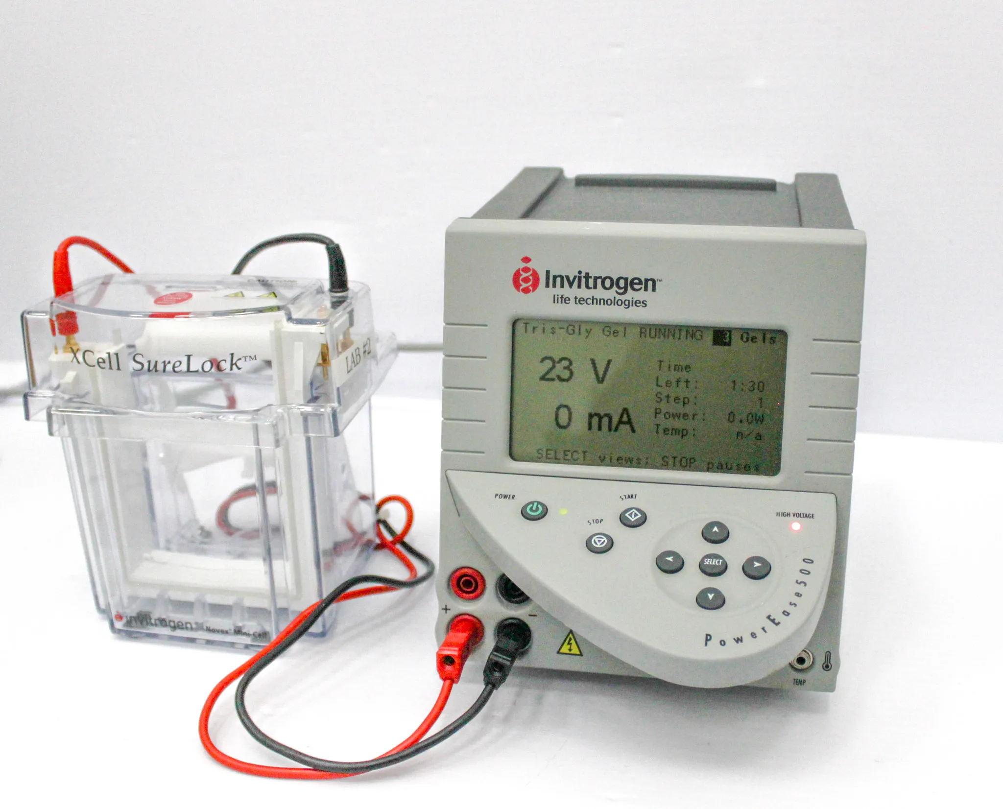 Invitrogen PowerEase 500 and Xcell SureLock Electrophoresis Cell System