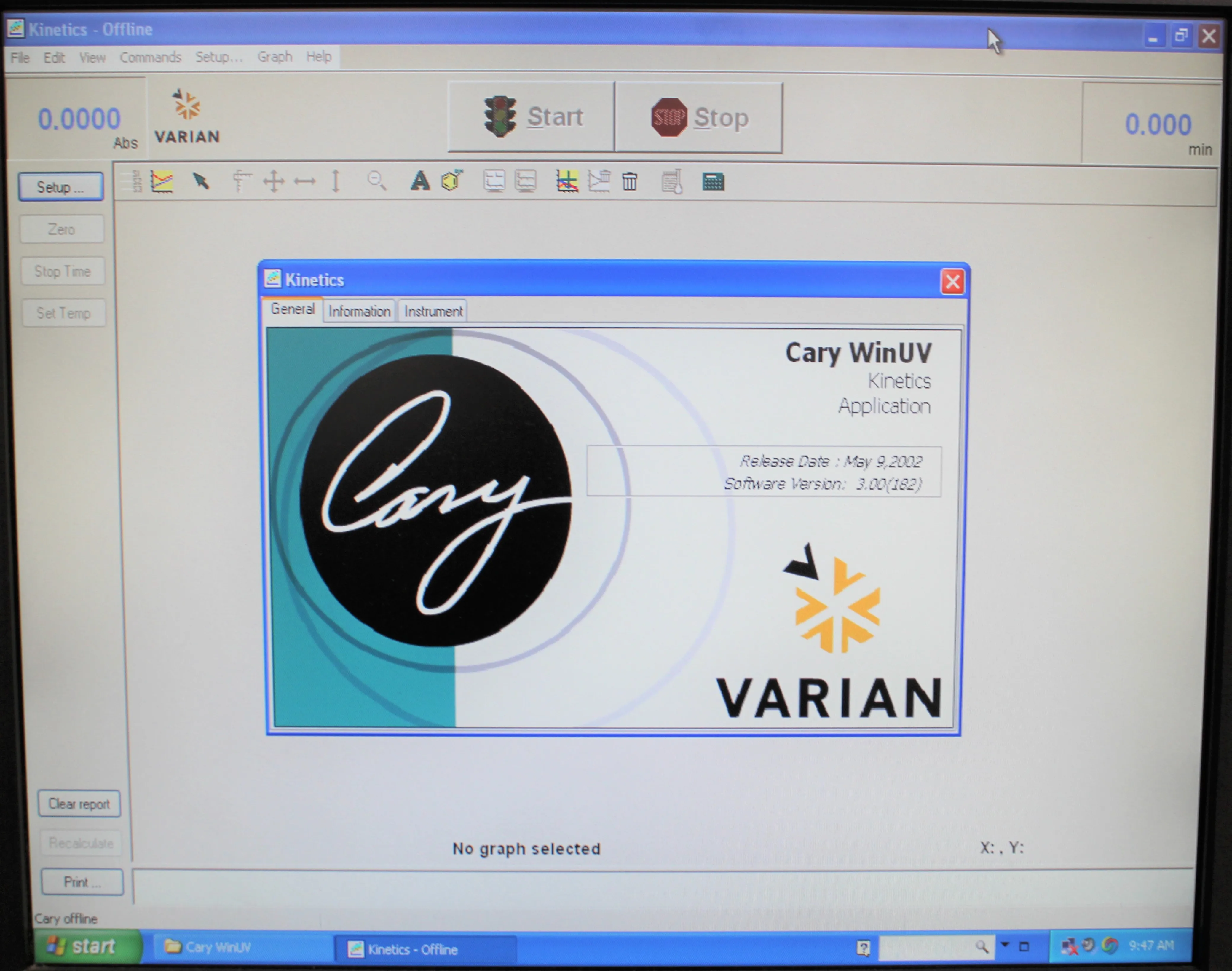 Varian Cary 100 Bio UV Visible Spectrophotometer