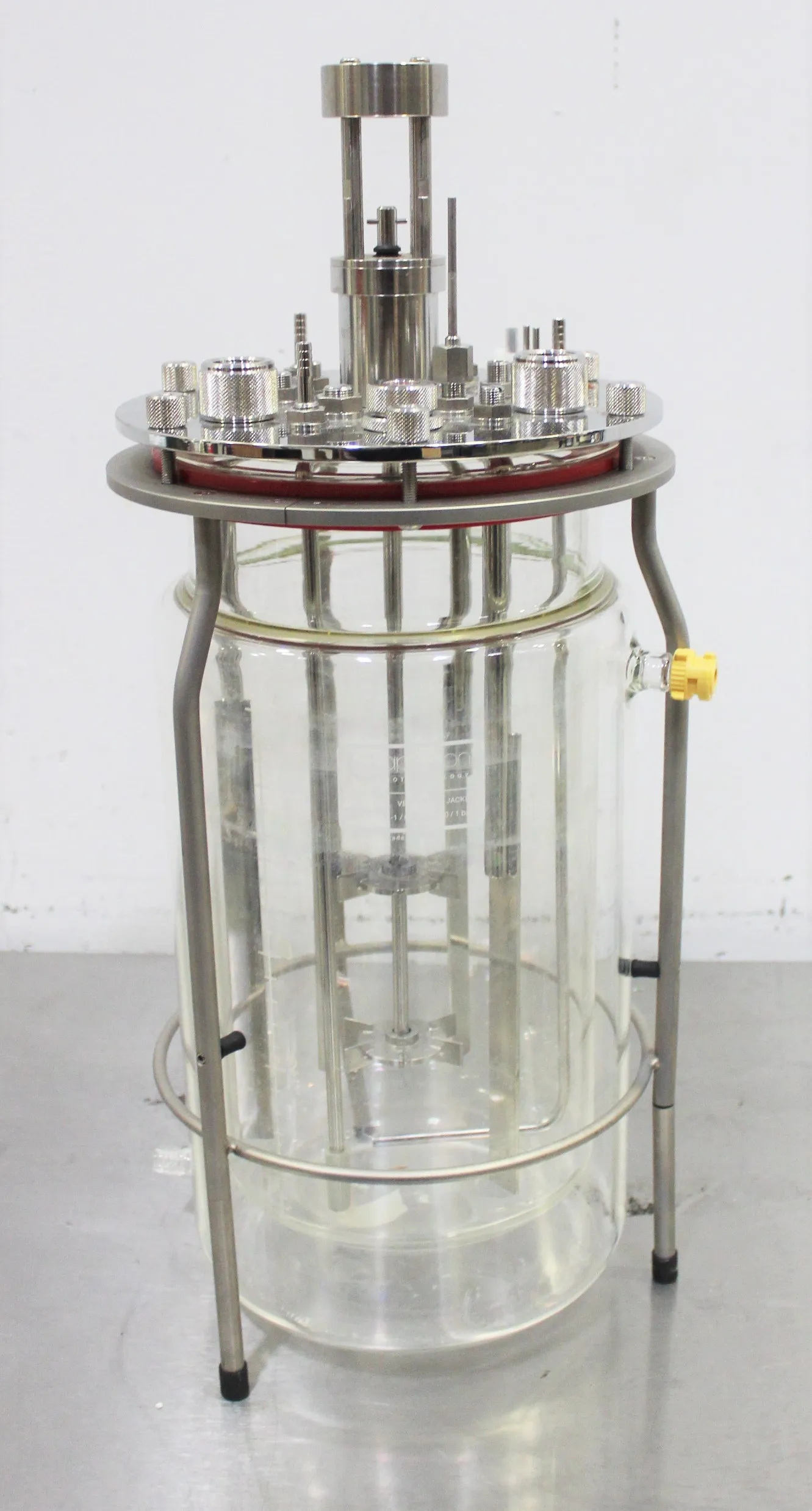 Applikon 5 Liter Bioreactor Autoclavable Glass Fermentation Pressure Mixing Vessel