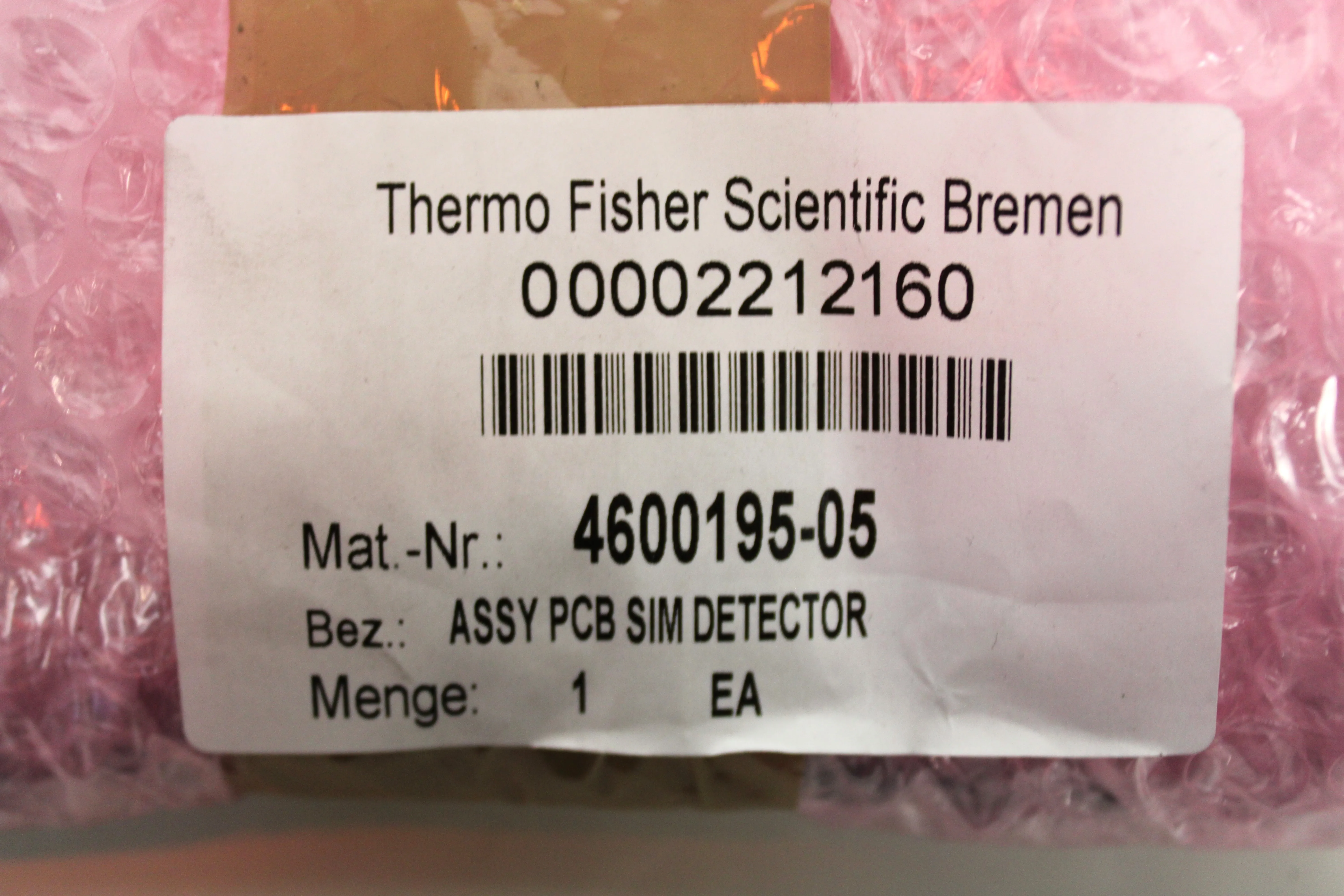 Thermo Fisher X-Series Detector Board 4600195-05 - New Condition