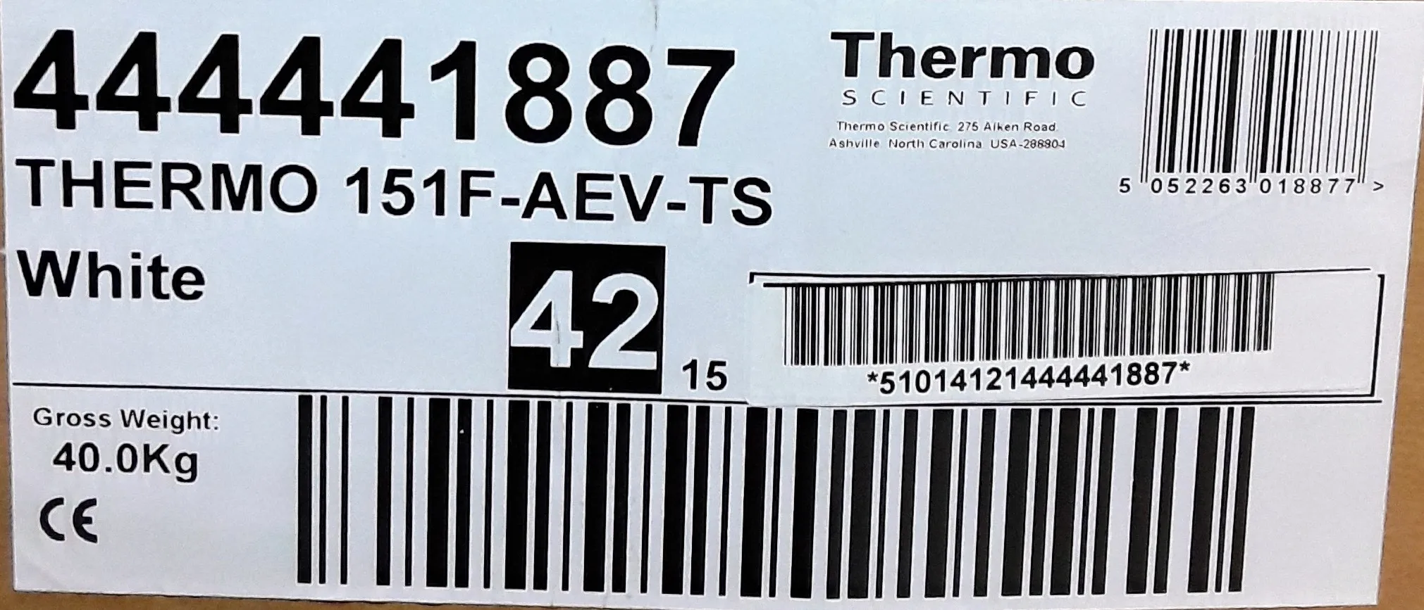 Thermo Scientific ES Series Lab Freezer 151L 230V 50Hz/60Hz