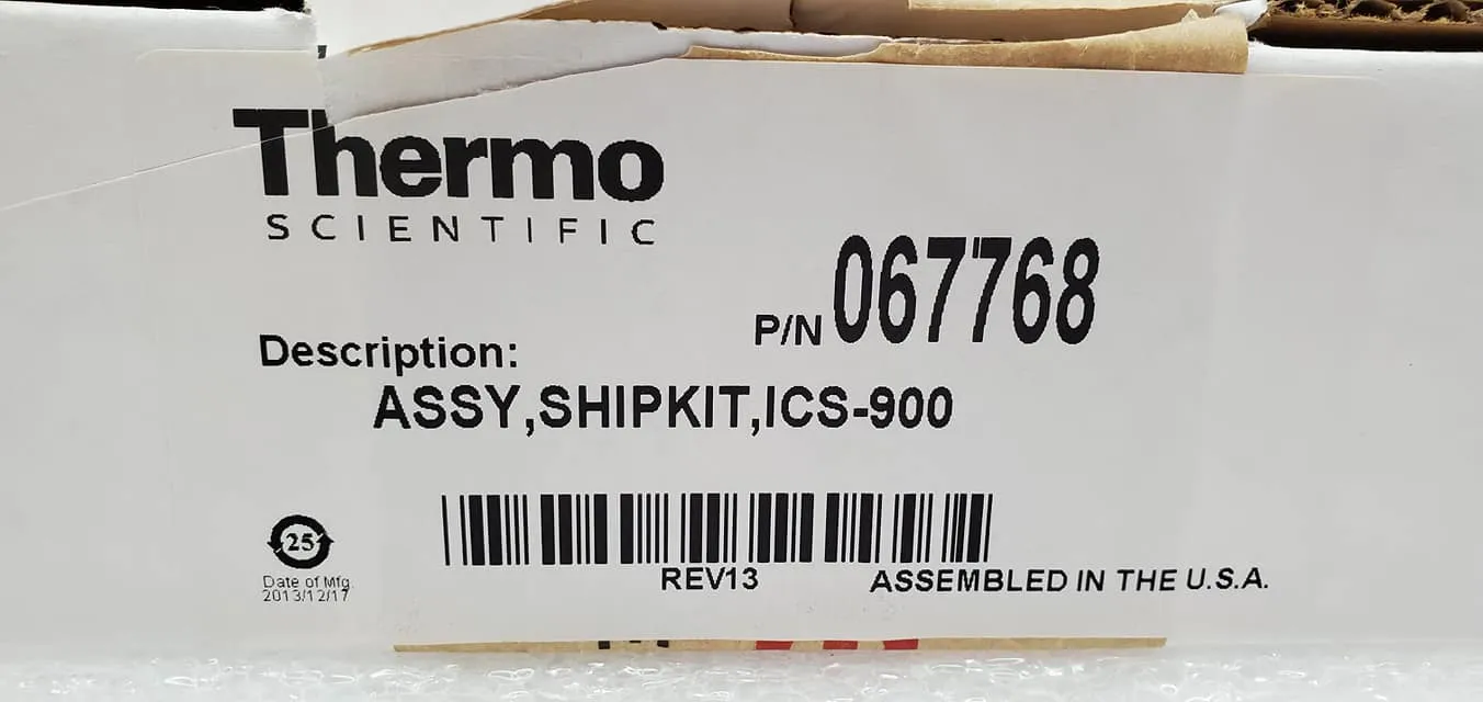 Thermo Scientific ICS-900 Ship Kit 067768 Separations Module