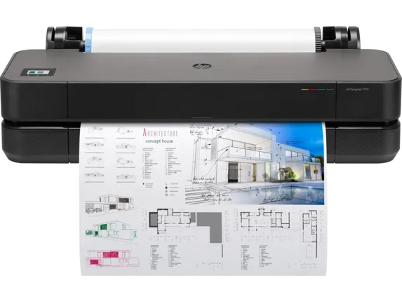 HP Inkjet Large Format Color Printer Designjet T120 ePrinter