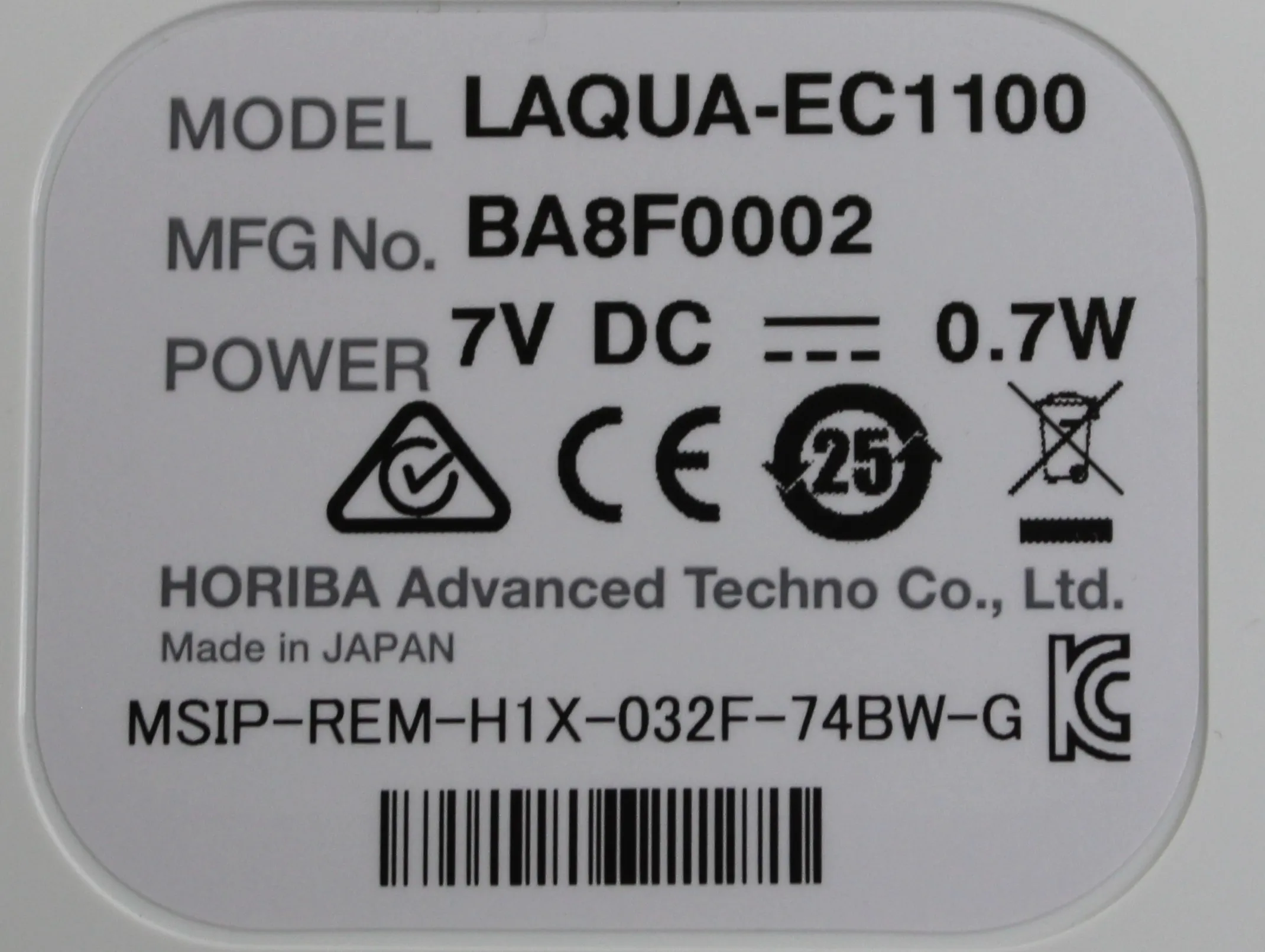 HORIBA LAQUA EC1100 Water Analyzer with Touch Screen Interface