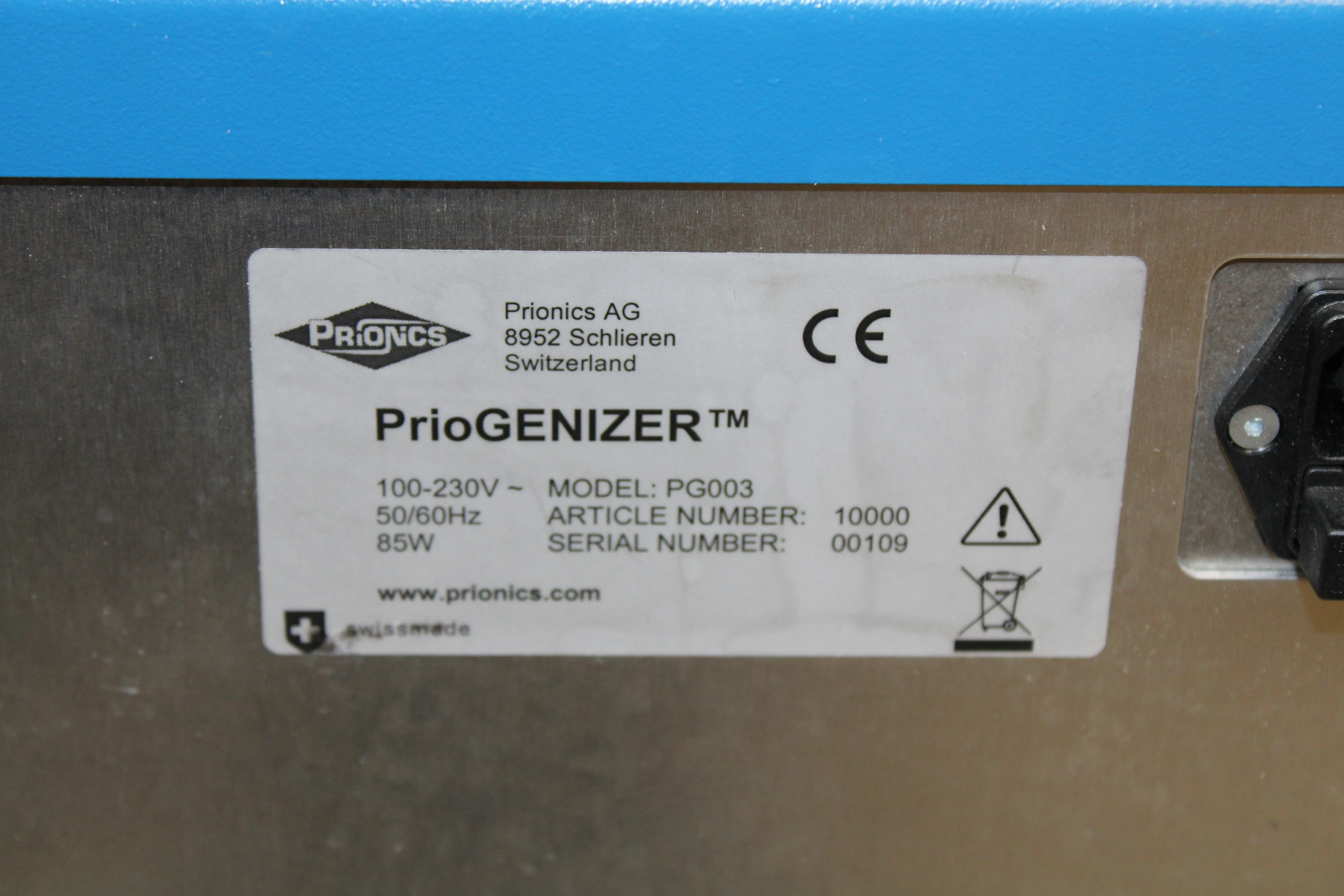 Prionics PrioGENIZER Homogenizer