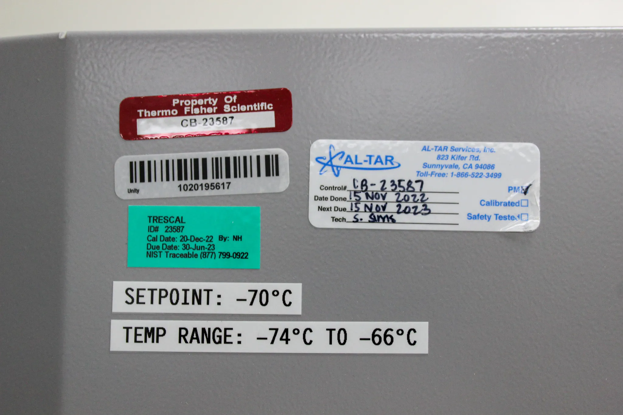 Thermo Scientific TSX40086D -80c Ultra Low Temperature Freezer