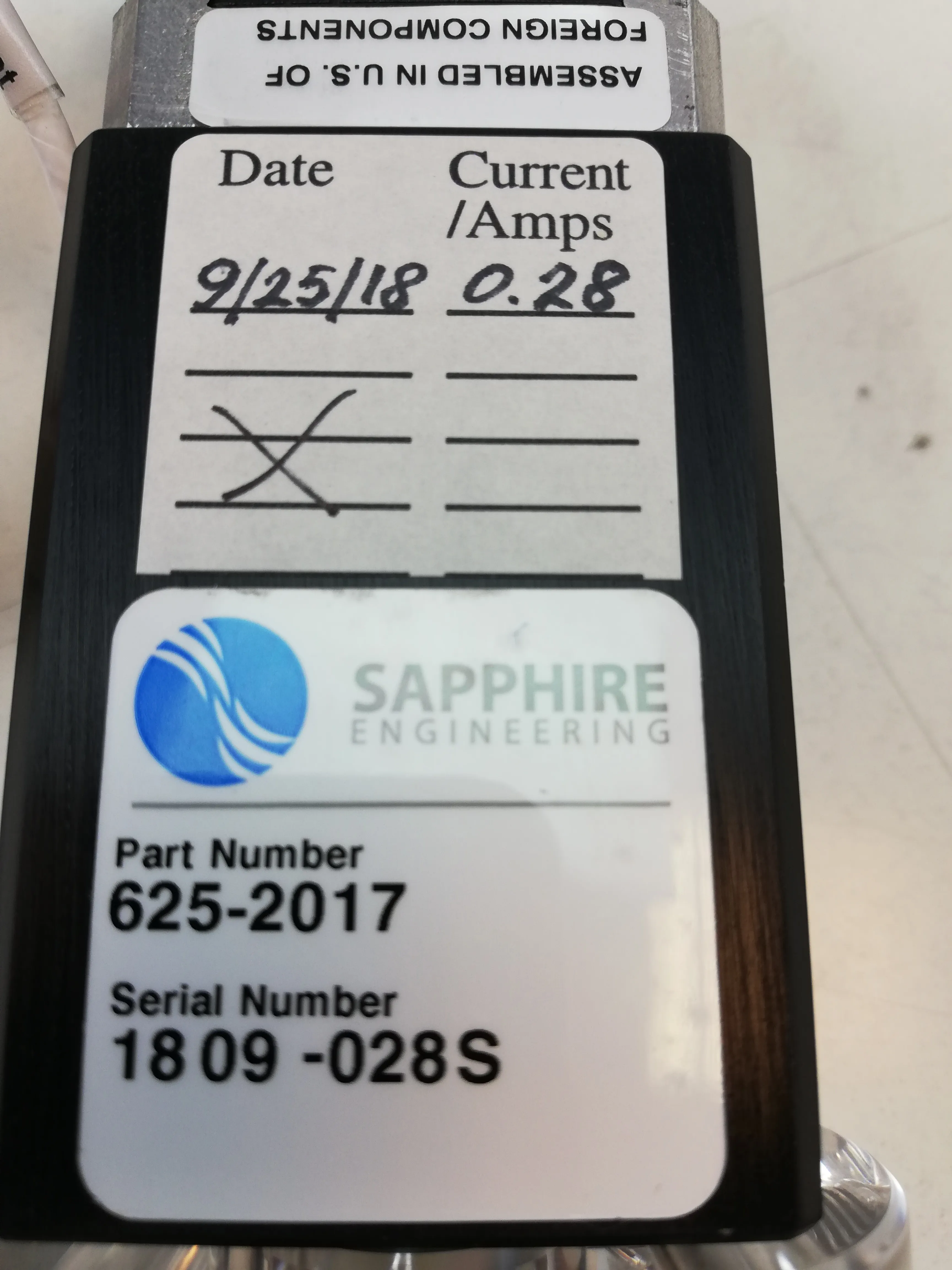 Sapphire Engineering Pump 625-2017