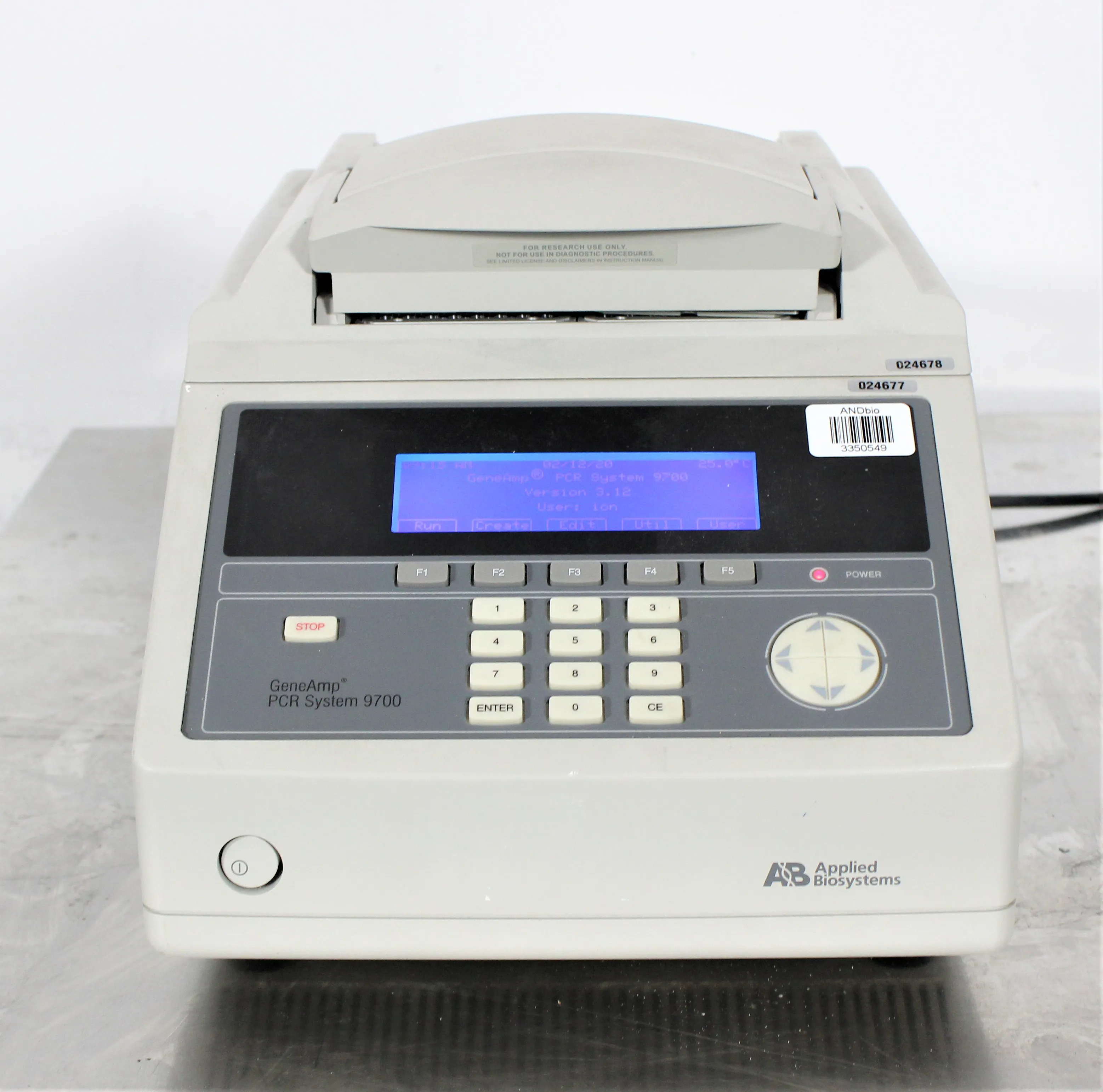 Applied Biosystems 9700 PCR Thermal Cycler N8050200