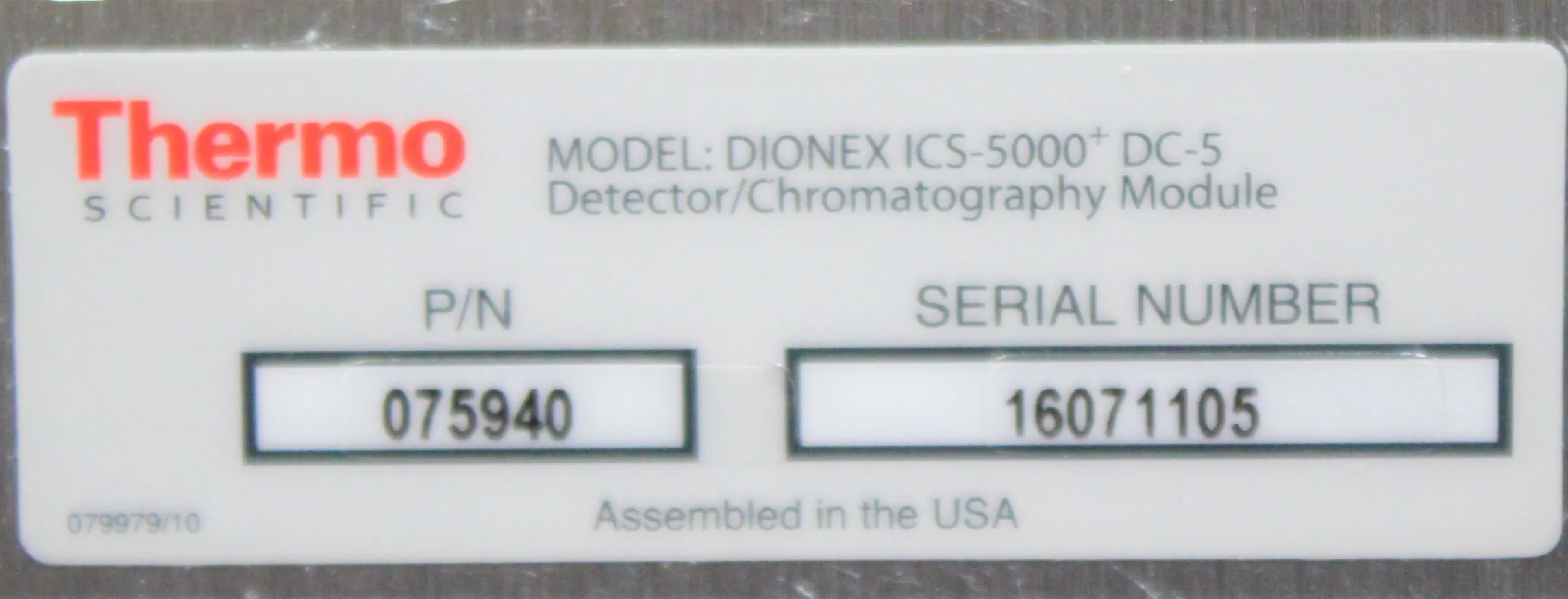 Thermo Fisher DC-5 HPLC / FPLC / GC / CE Detector - Class 2 Used Lab Equipment