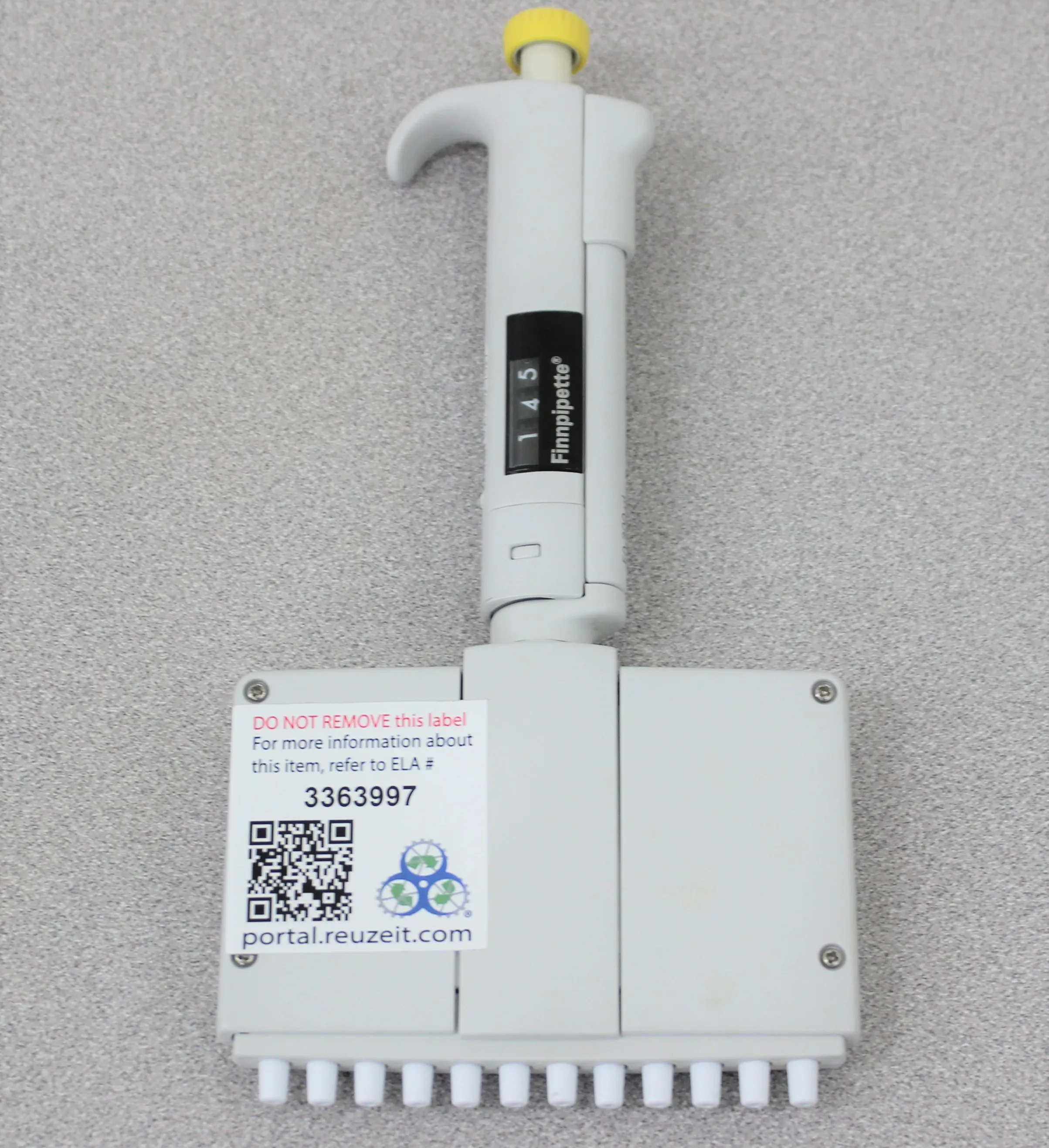 Thermo Labsystems Finnpipette 12 Channel Manual Multichannel Pipette 50-300 uL, Model 4510